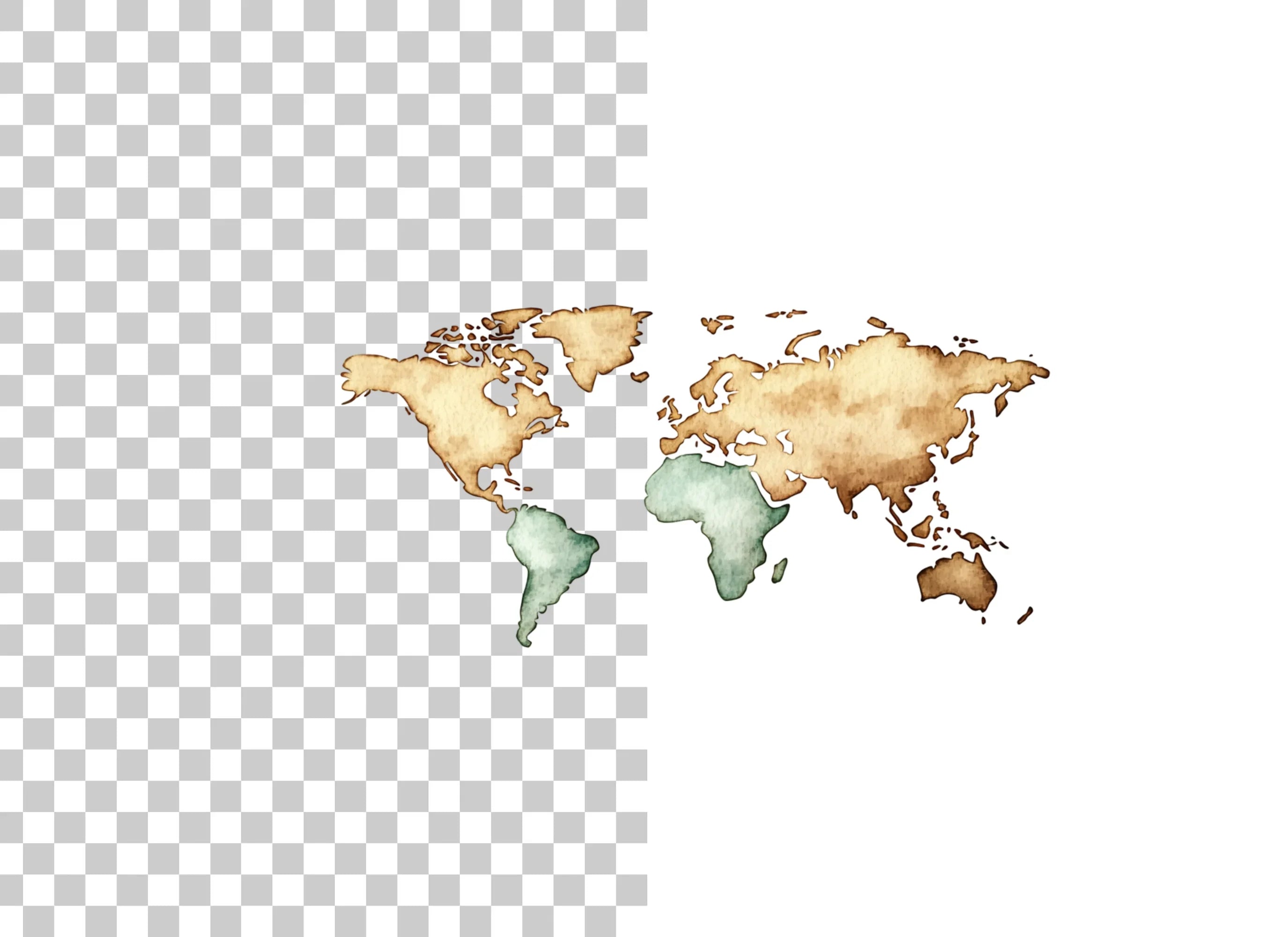 World Map Clipart Bundle