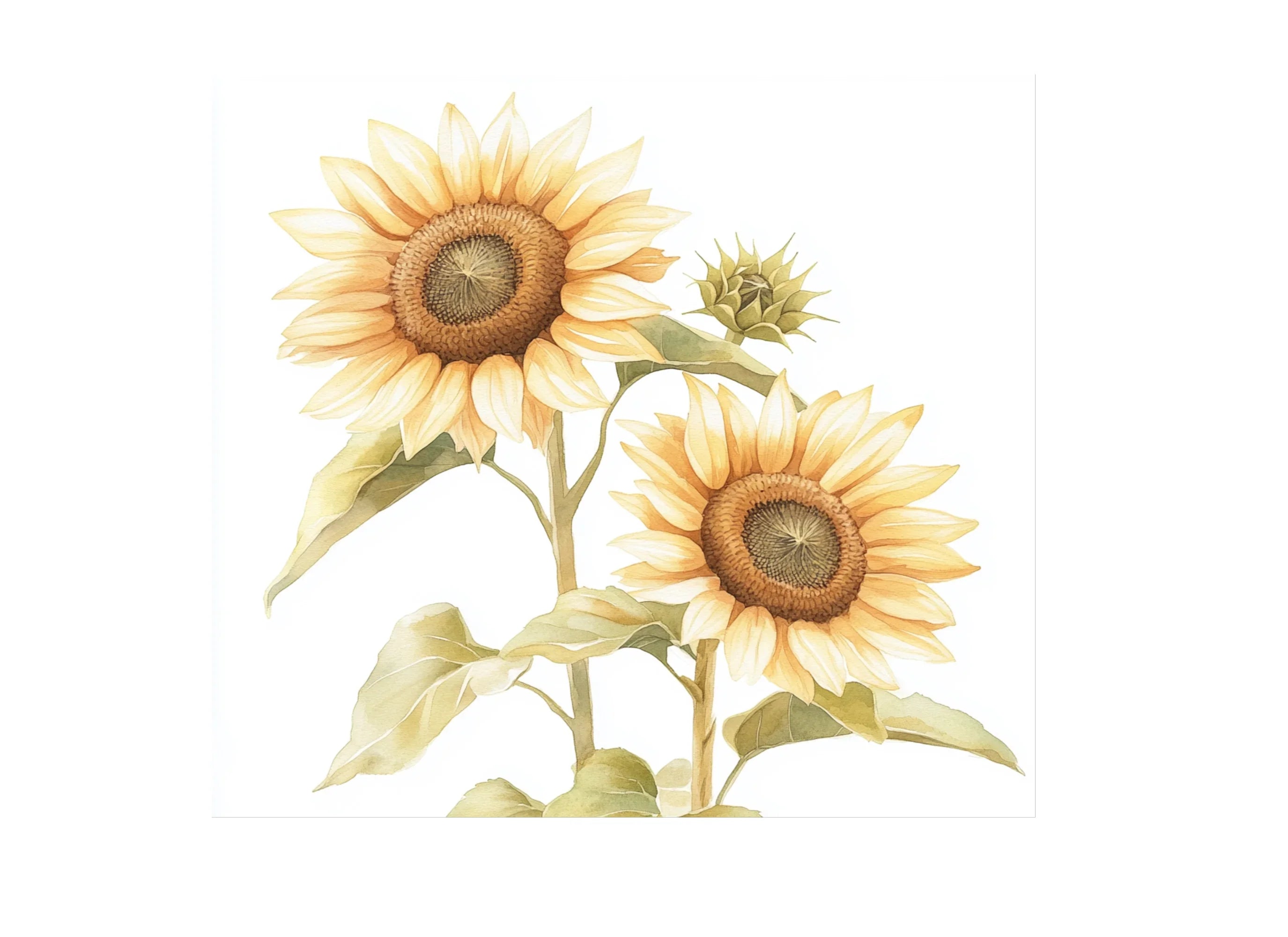 Sunny Sunflower Clipart Bundle