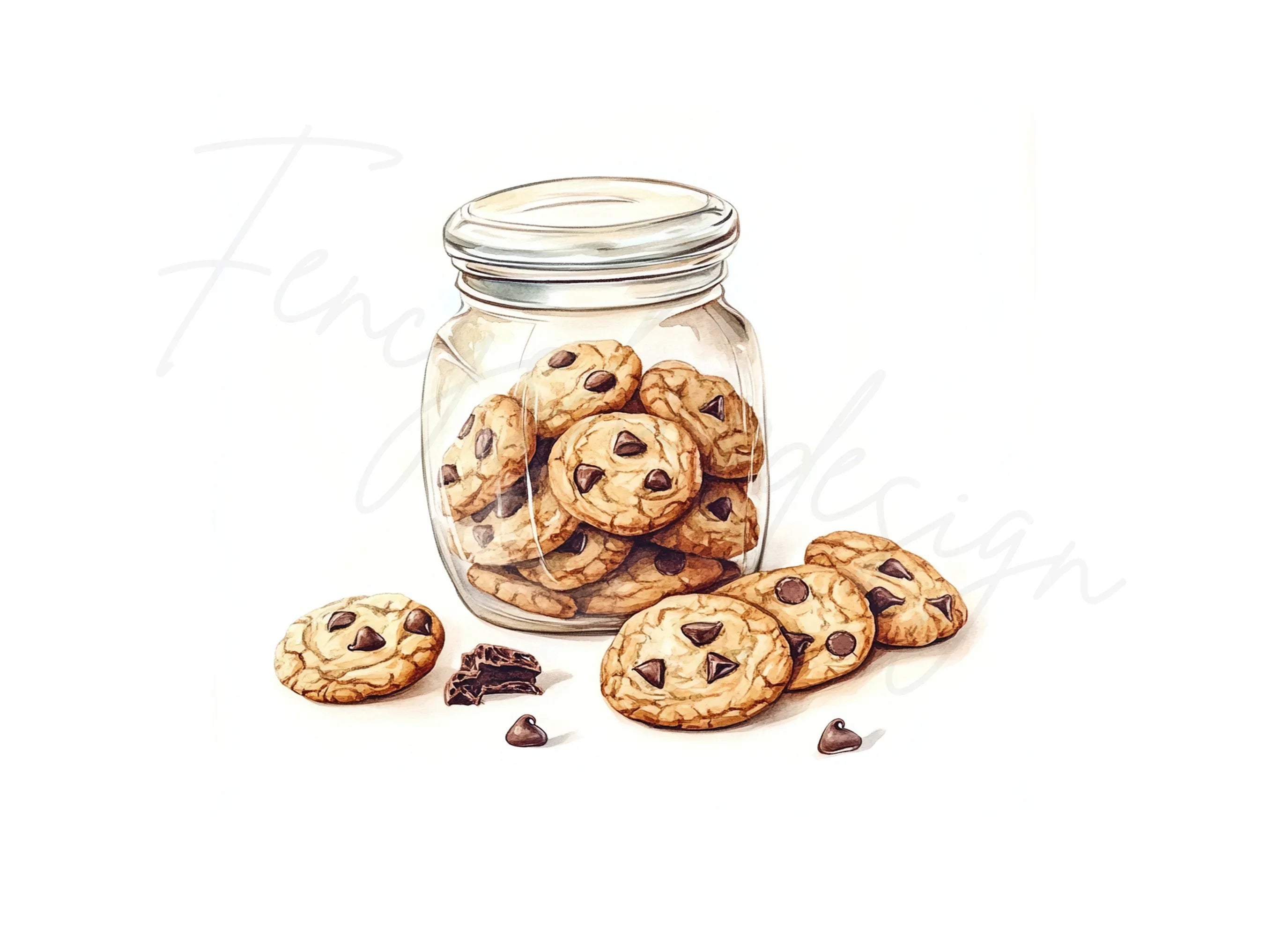Cookies in Glass Jar Clipart Bundle