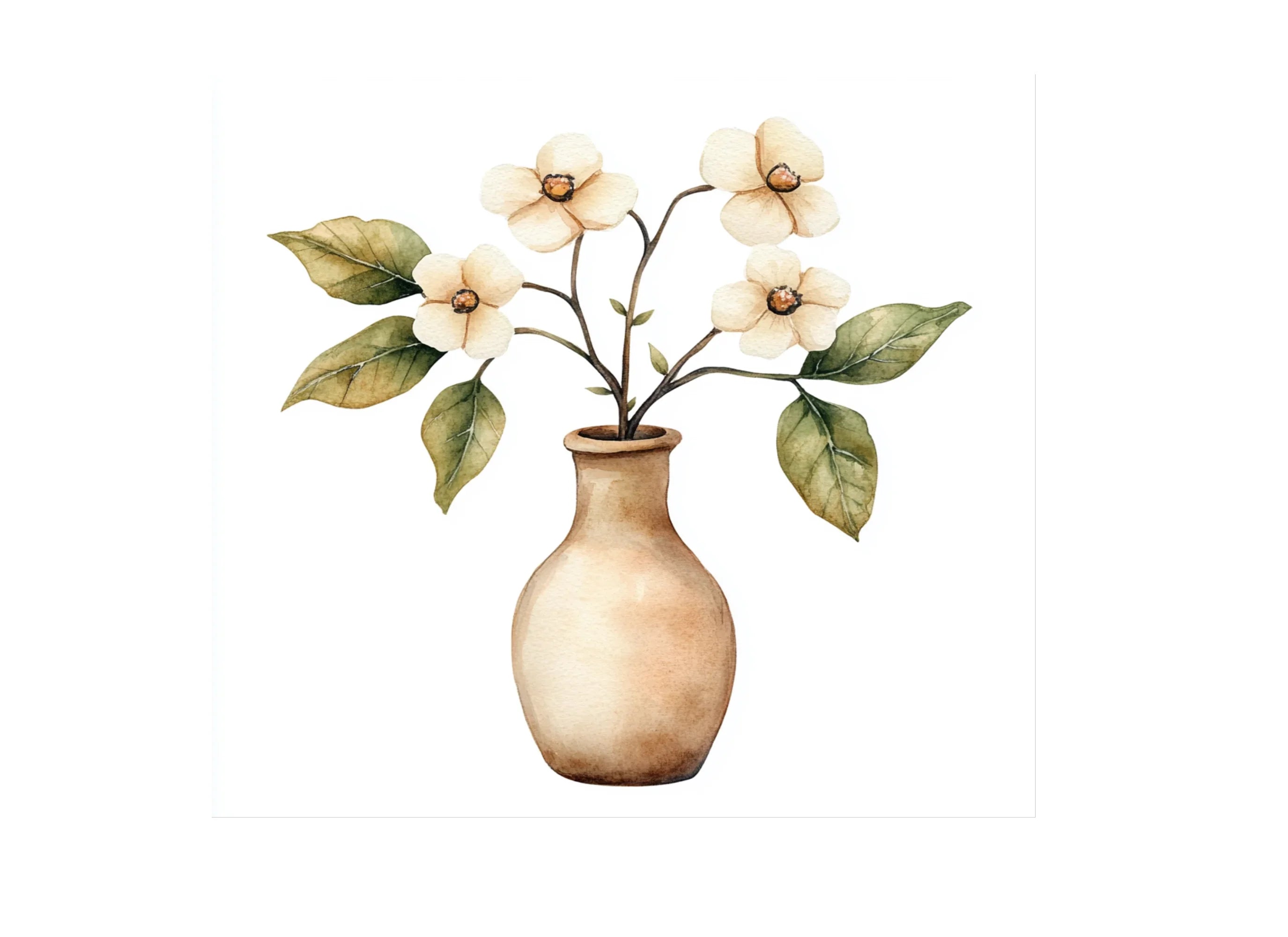 Elegant Flower Vase Clipart Bundle