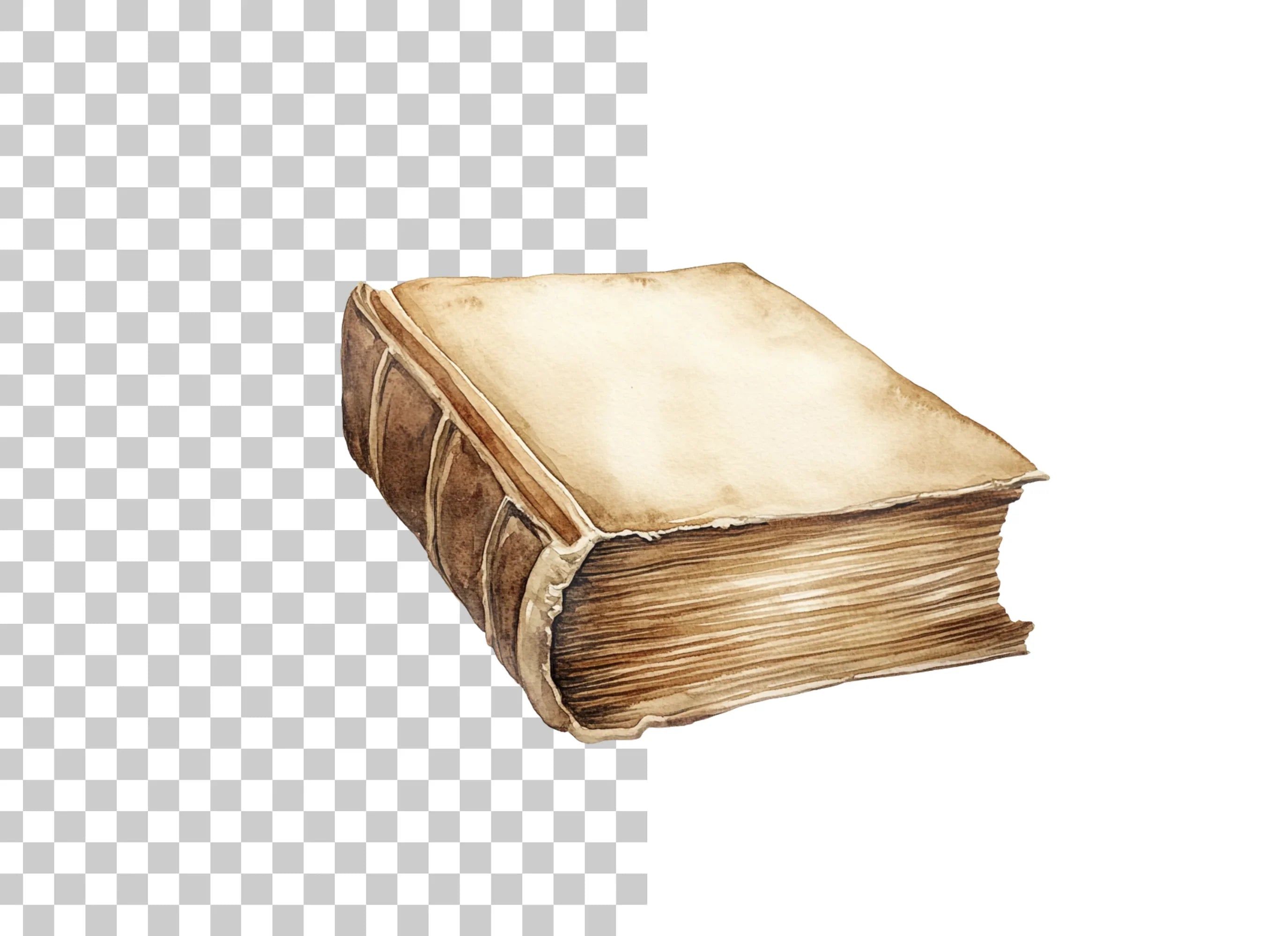 Vintage Old Books Clipart Bundle
