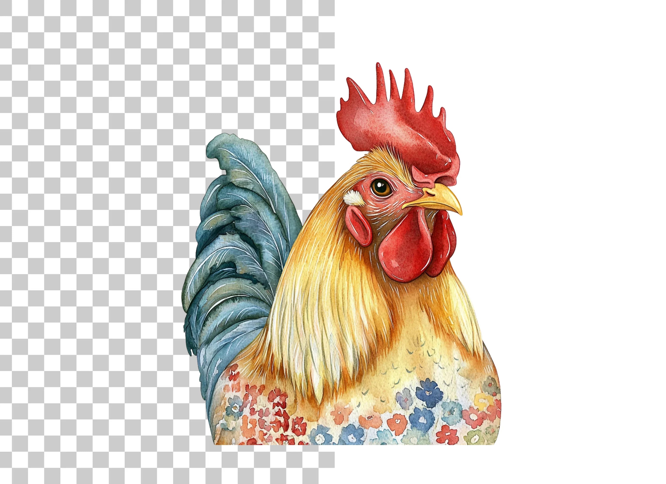 Rooster Clipart Bundle
