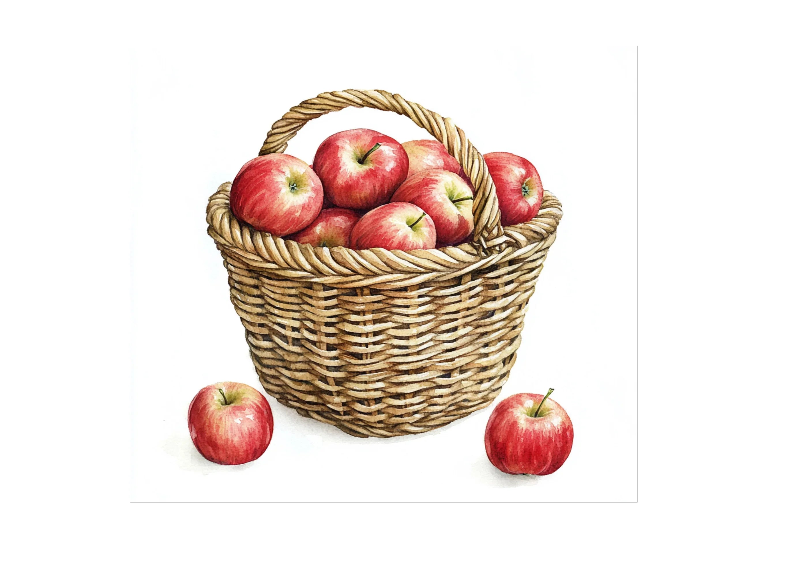 Apple Baskets Clipart Bundle
