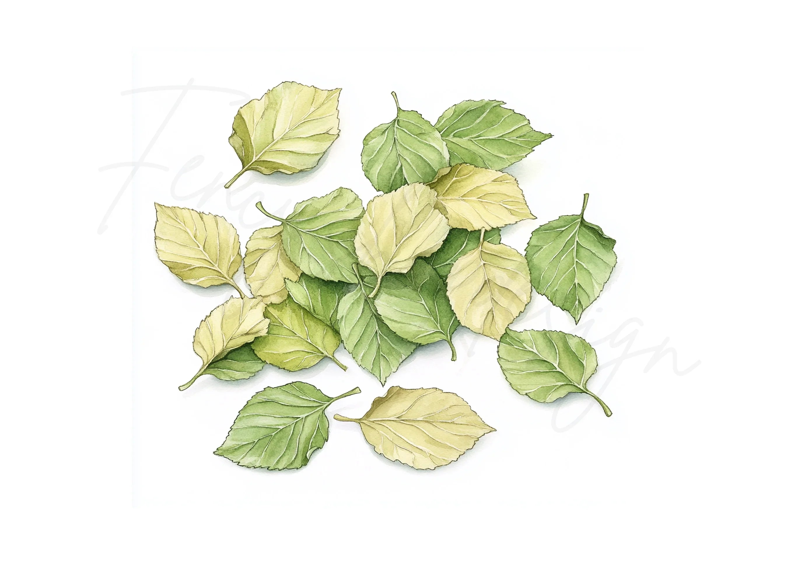 Green Leaves Clipart Bundle