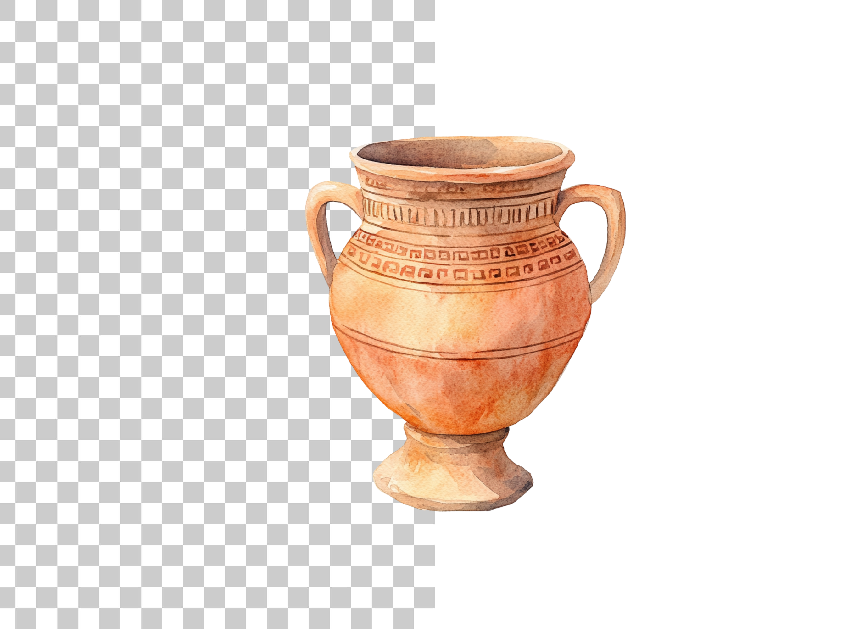 Ancient Greek Amphora Clipart Bundle