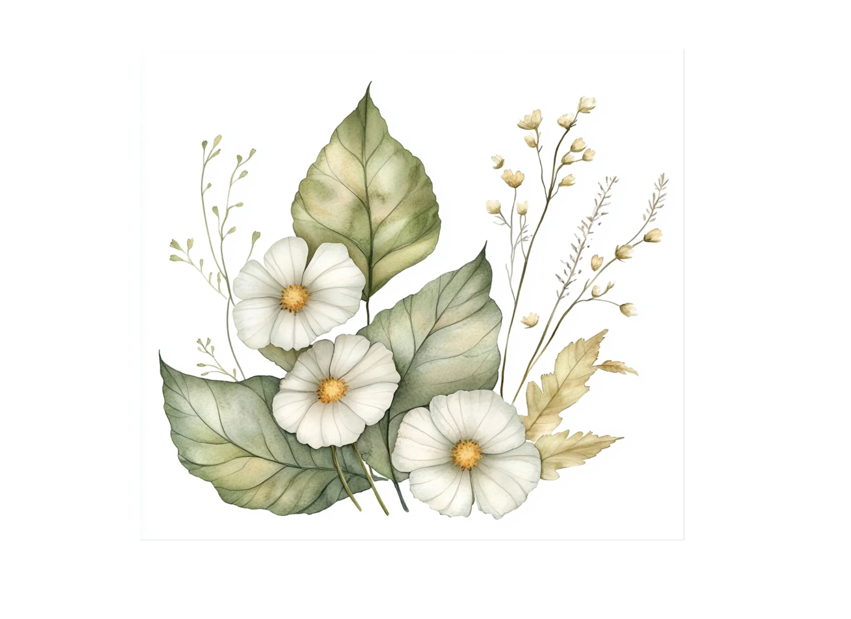 Daisy and Wildflower Clipart Bundle