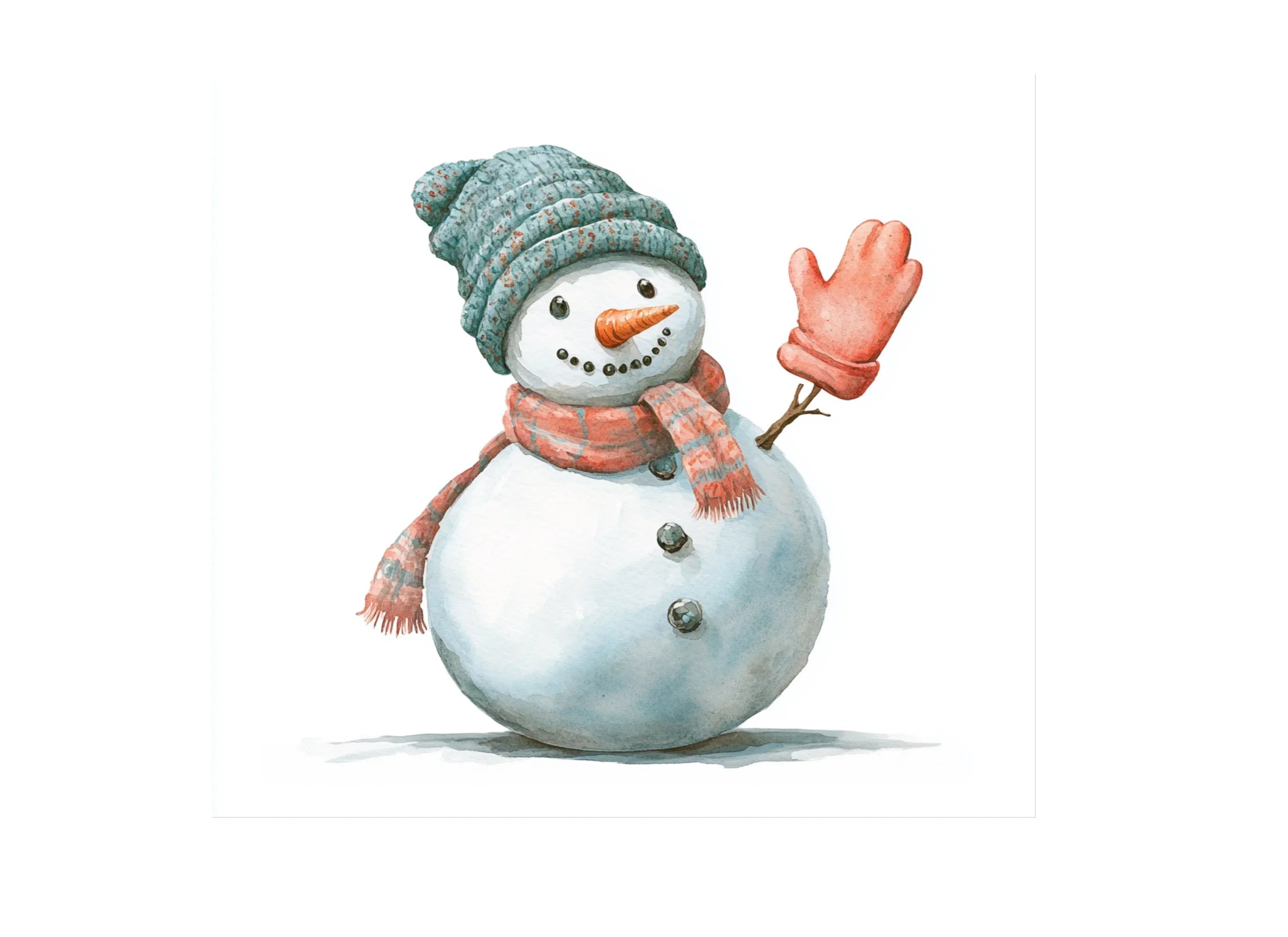 Cute Snowman Clipart Bundle