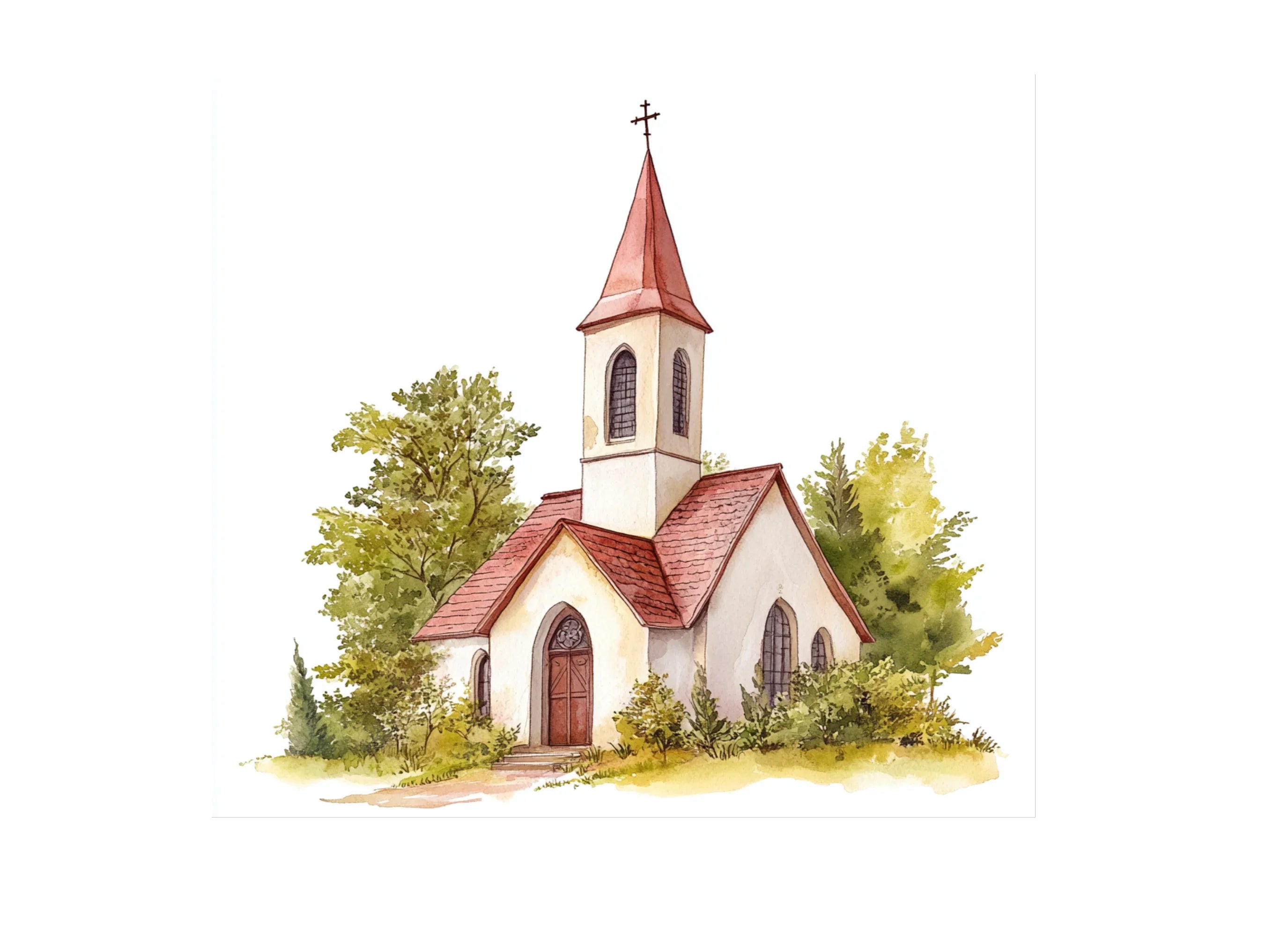 Vintage Church Clipart Bundle