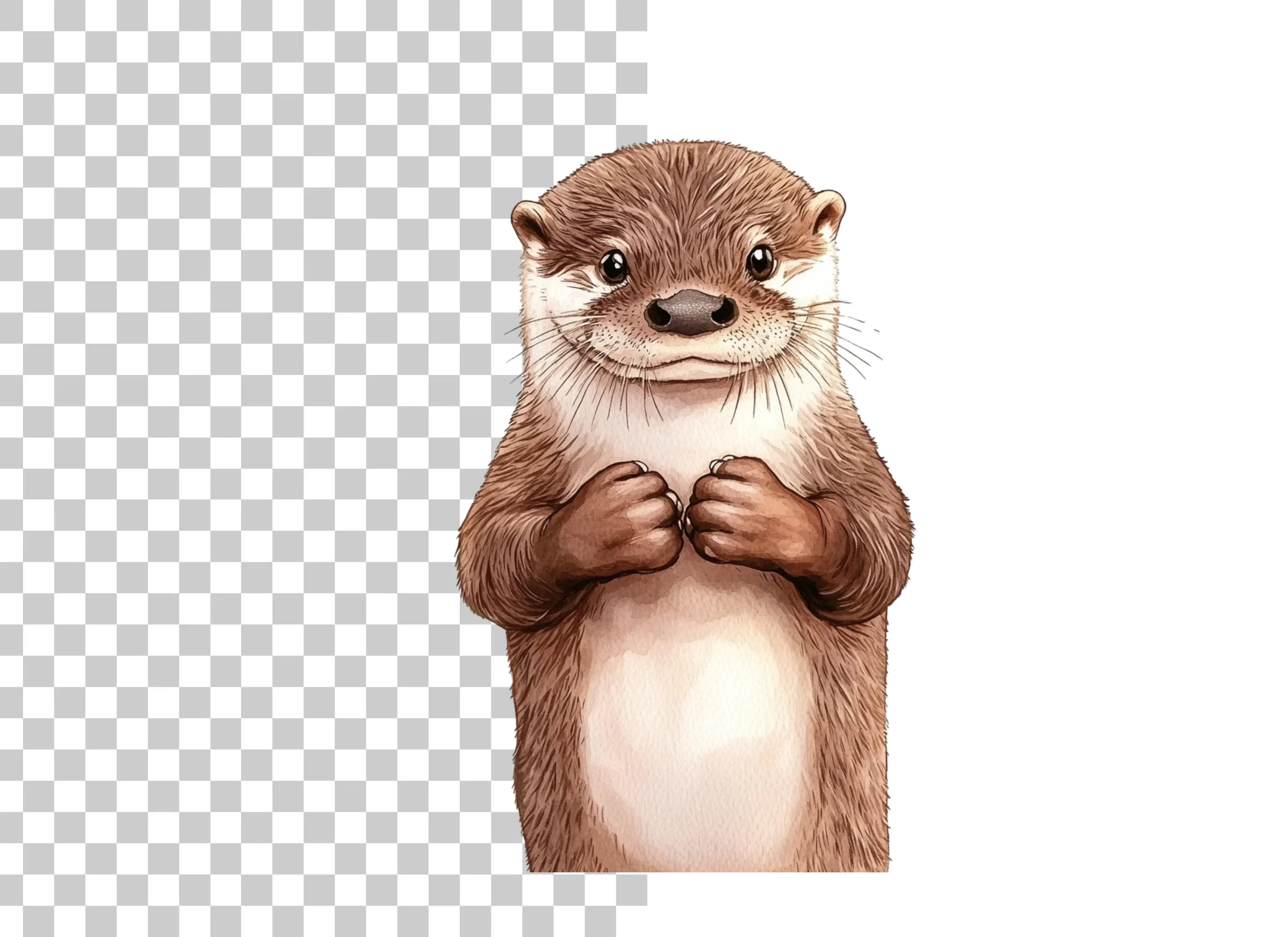 Cute Otter Clipart Bundle