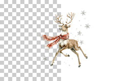 Festive Meditating Reindeer Clipart Bundle - CraftNest - Digital Crafting and Art