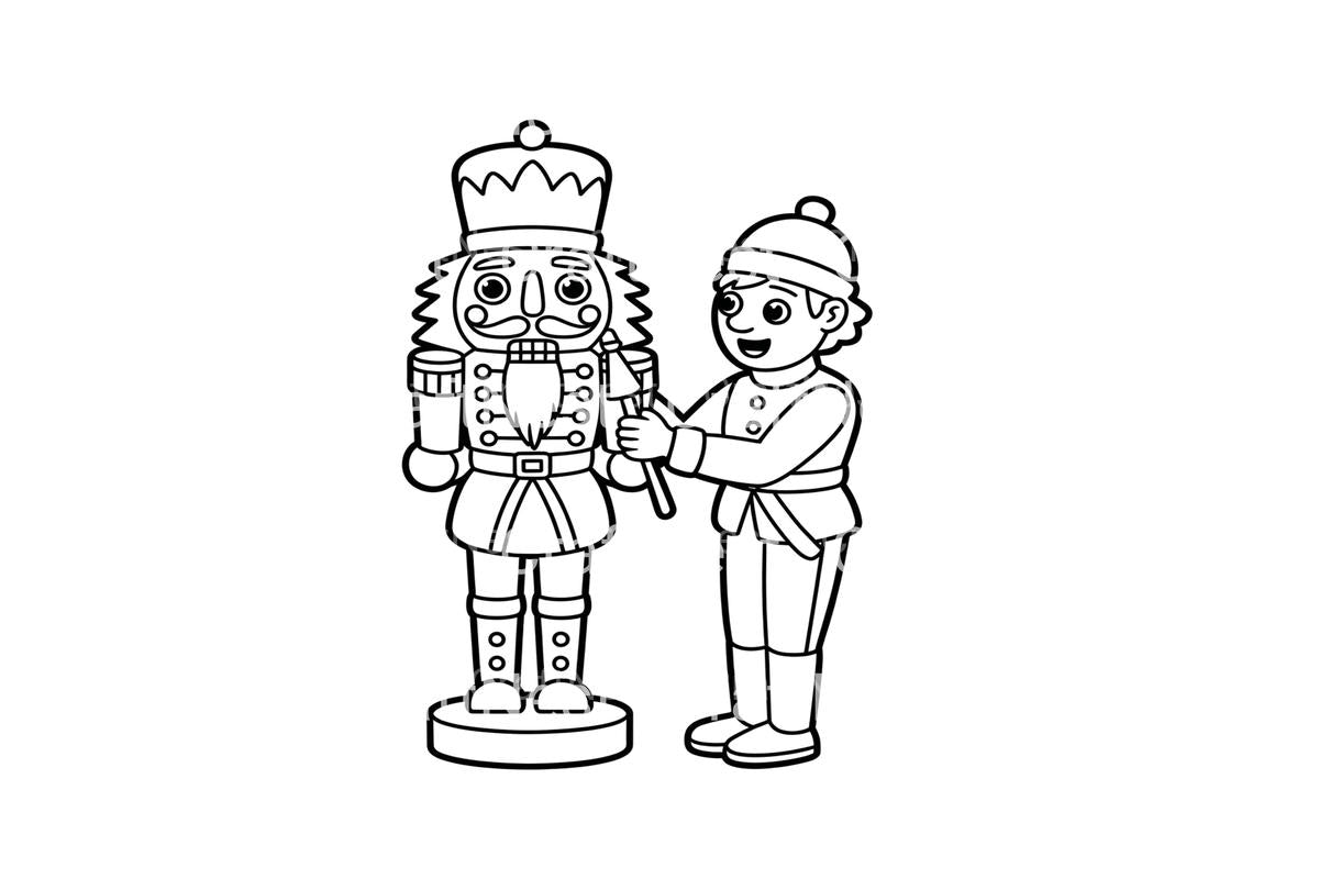 Nutcracker Soldier Christmas Planner Coloring Books