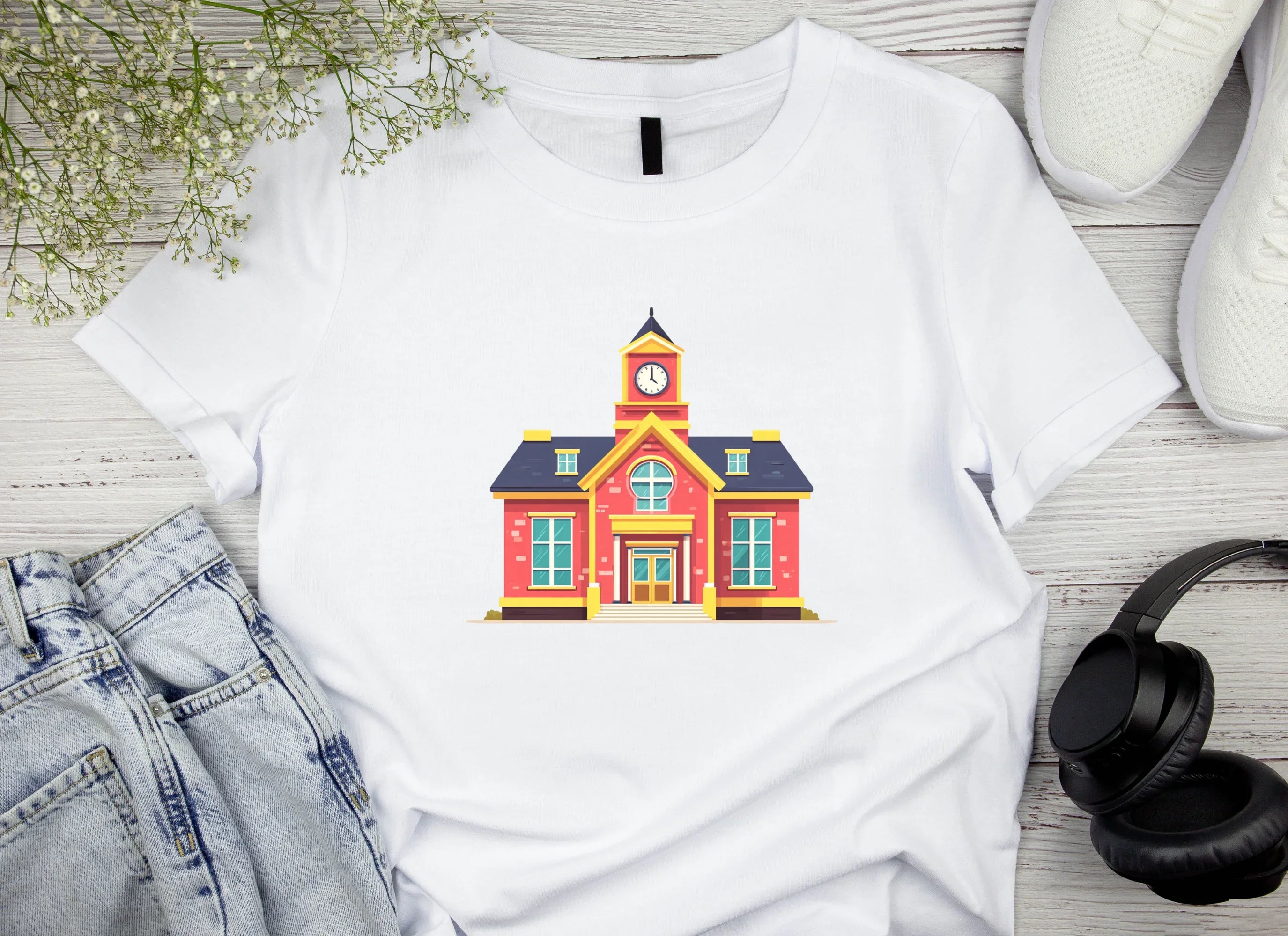 School Building Clipart Bundle - CraftNest - Digital Crafting and Art