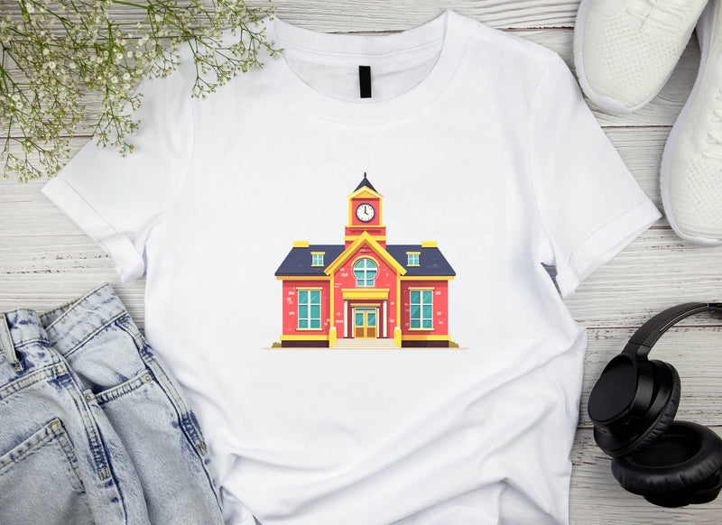 School Building Clipart Bundle - CraftNest - Digital Crafting and Art