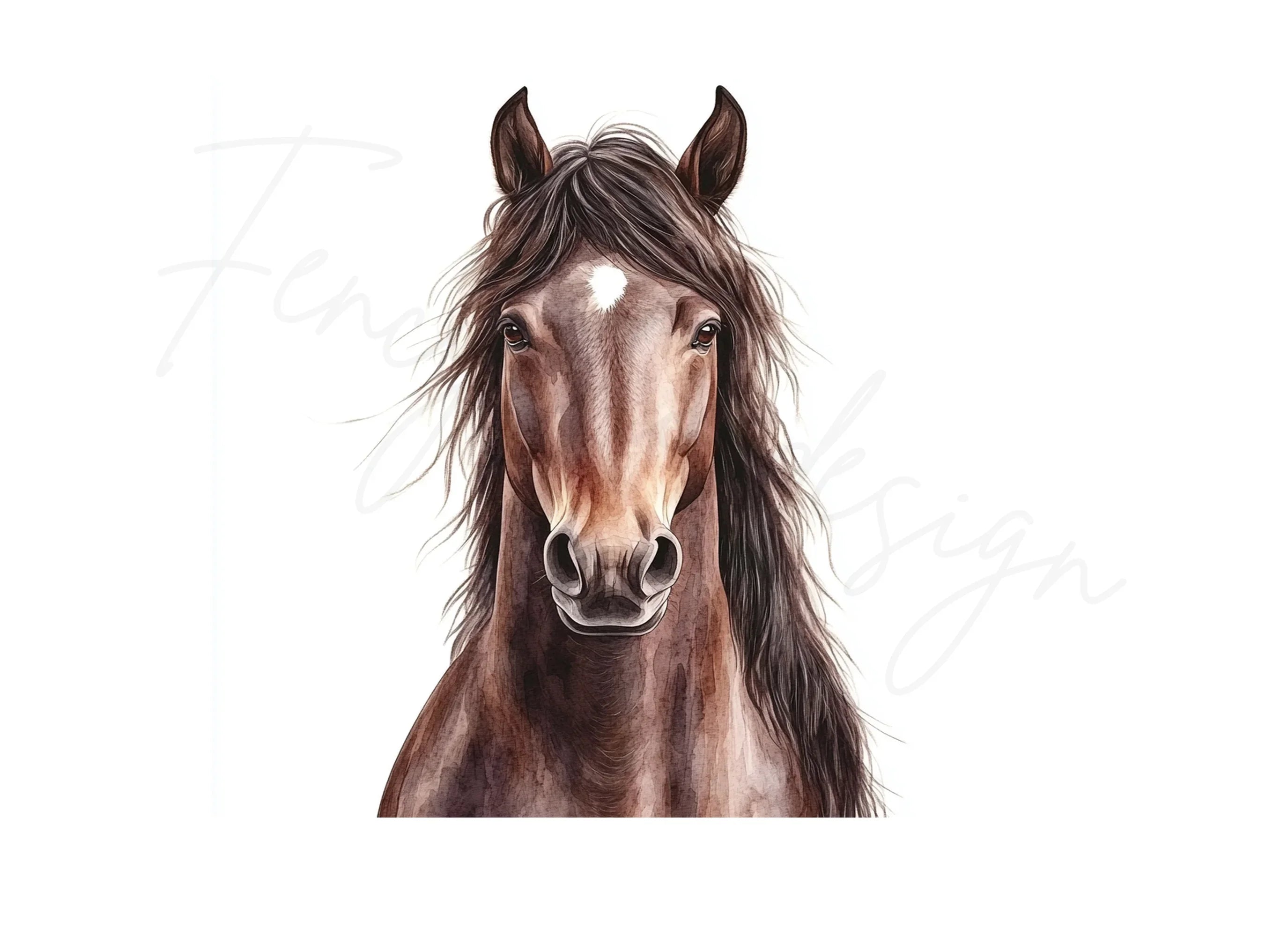 Expressive Horse Head Clipart Bundle