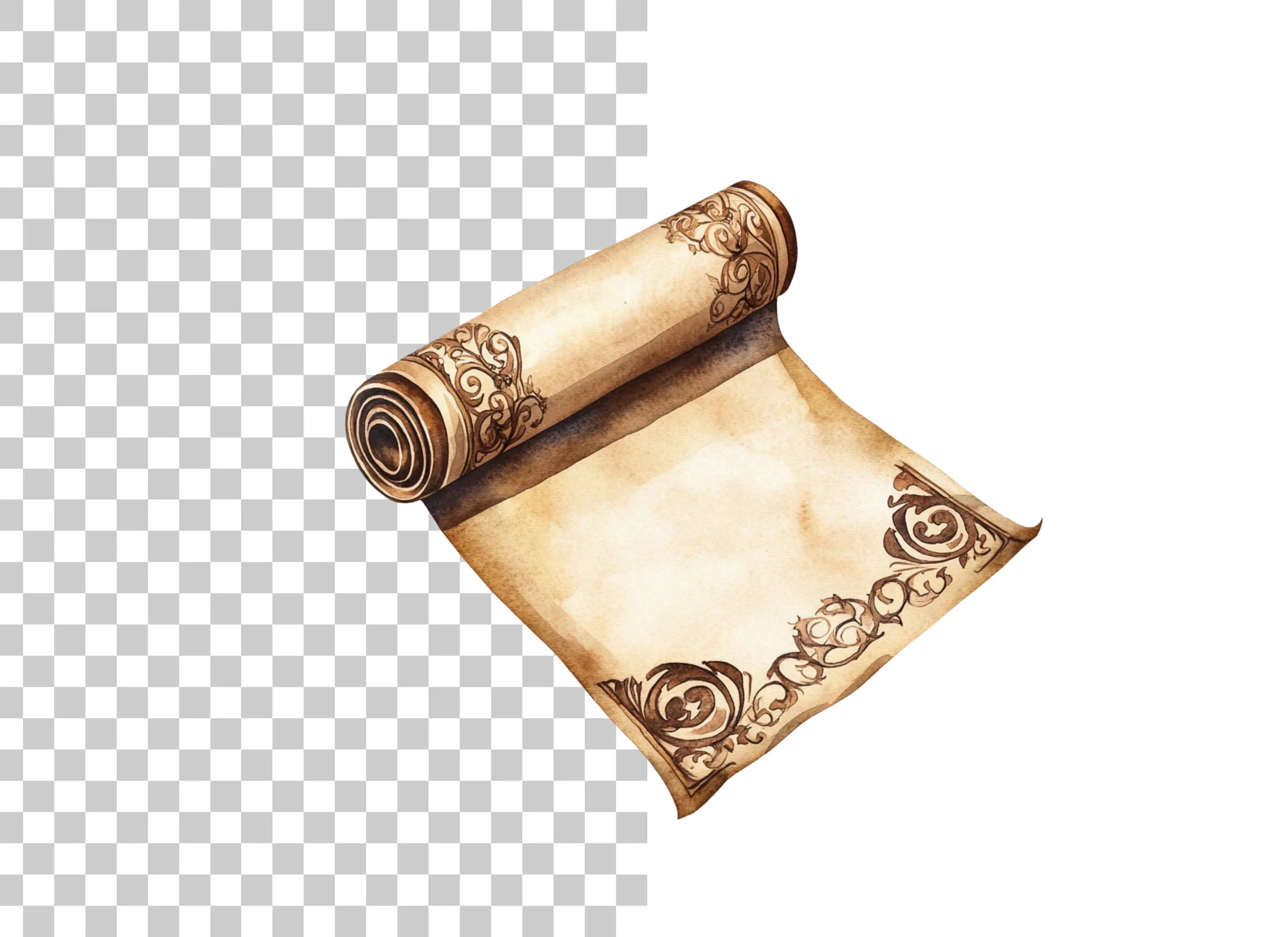 Vintage Scroll Clipart Bundle