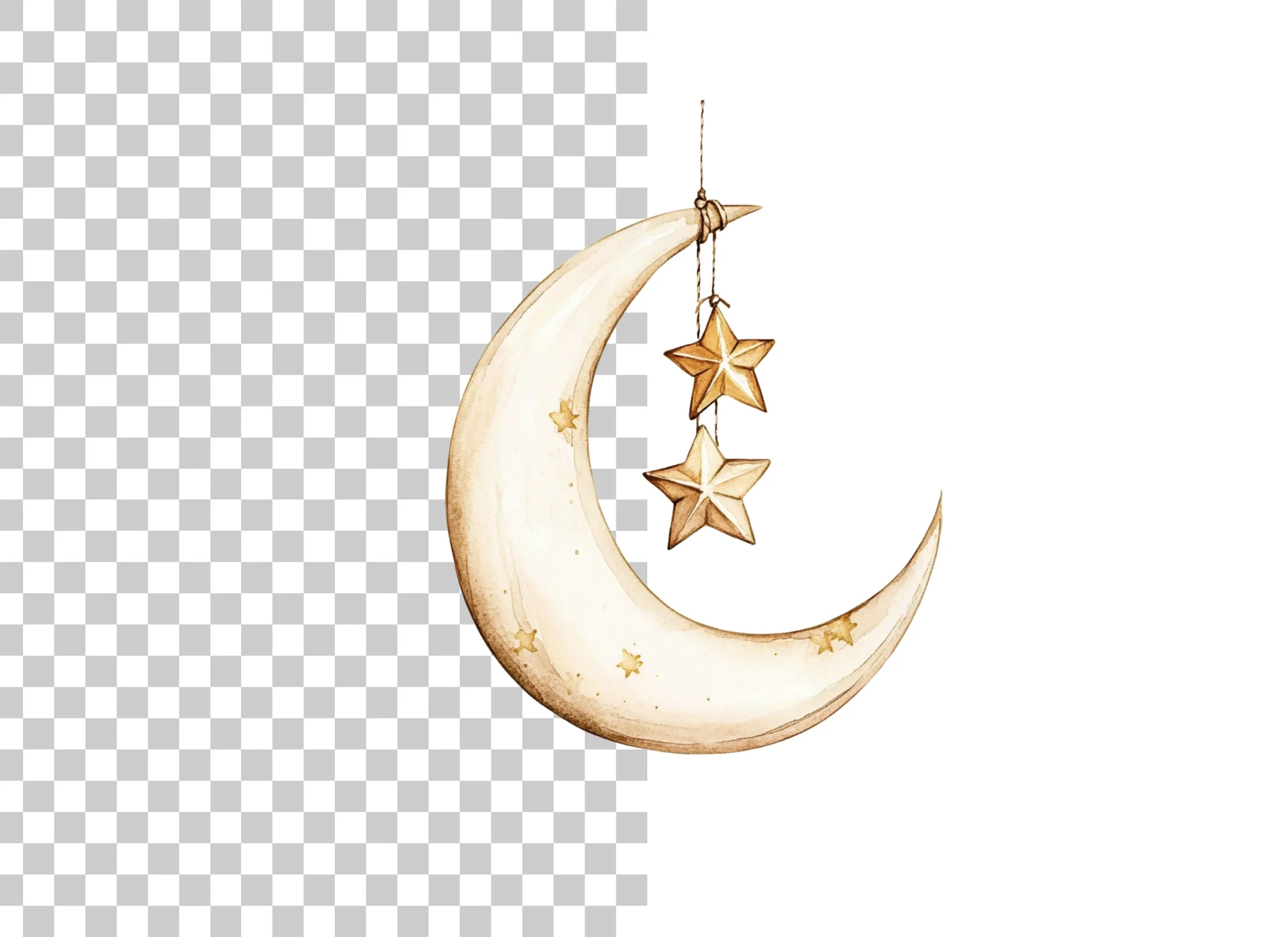 Moon and Stars Clipart Bundle