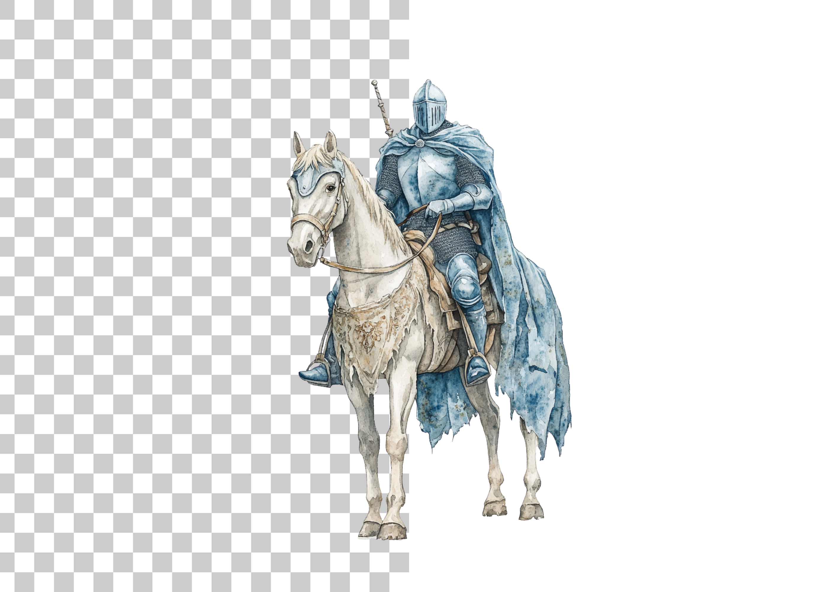 Knights on Horseback Clipart Bundle
