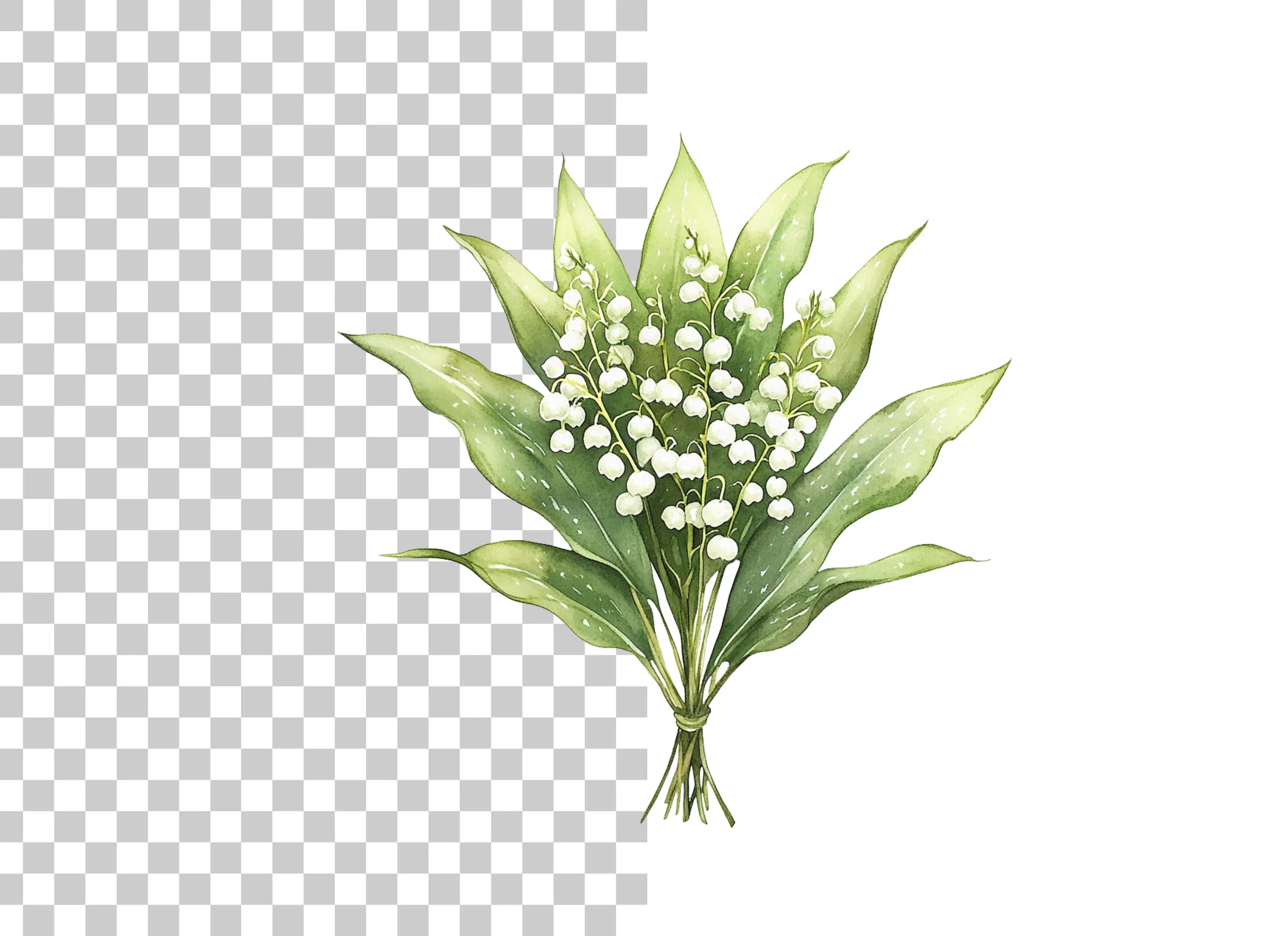 Lily of the Valley Clipart Bundle