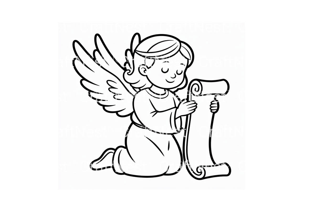 Cute Angelic ChoirFun Coloring Books