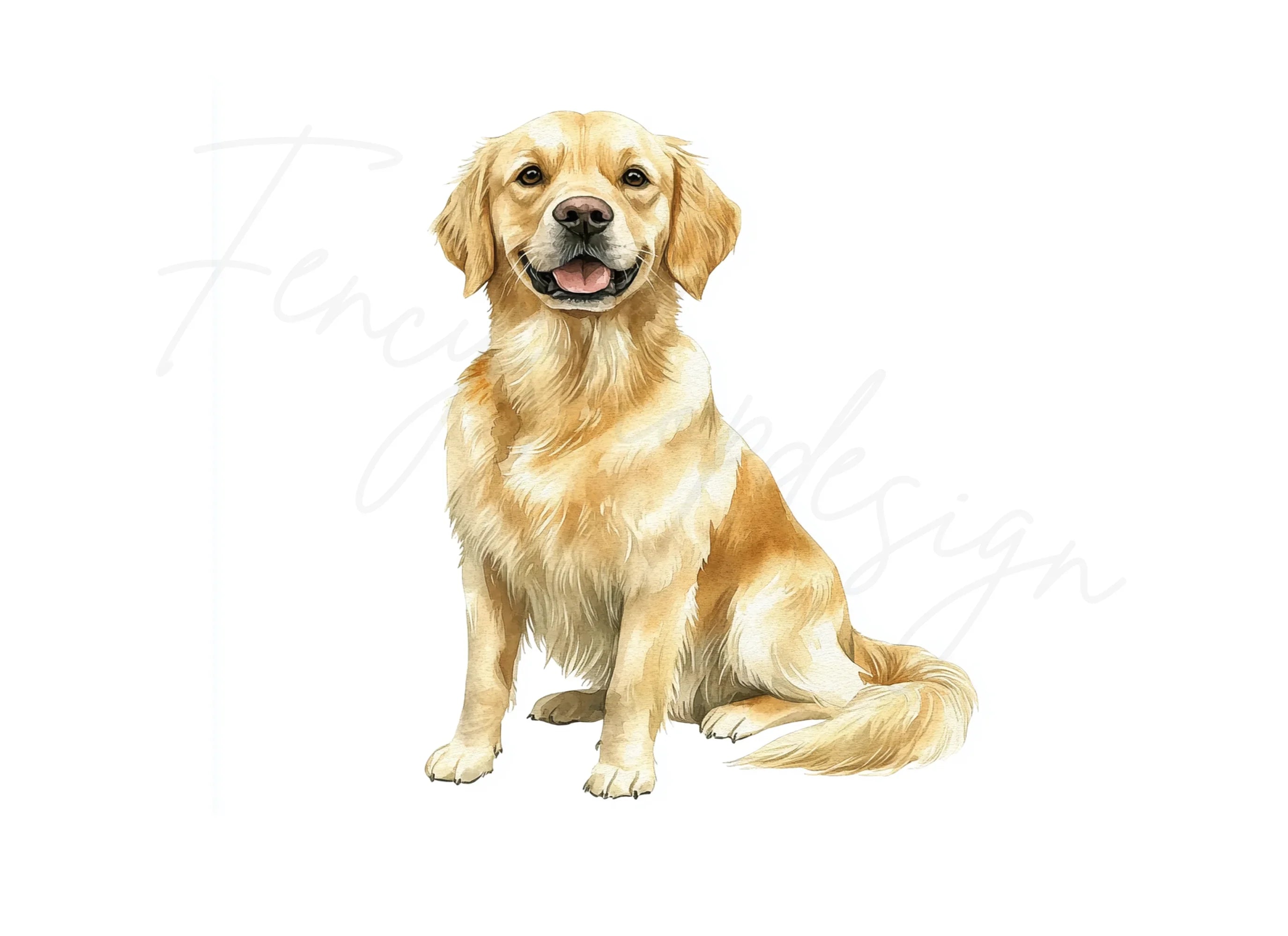 Golden Retriever Dog Clipart Bundle