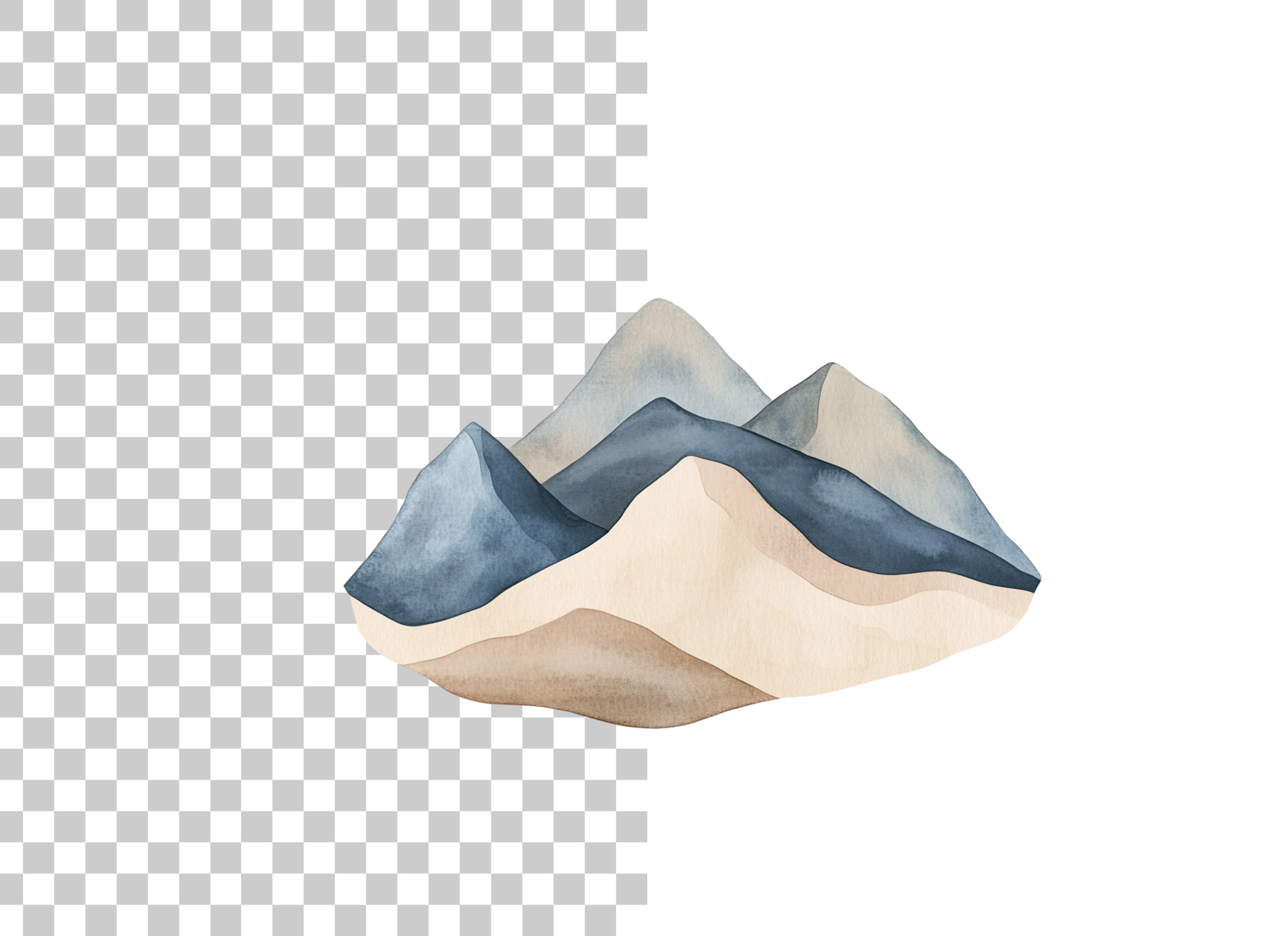 Abstract Mountain Clipart Bundle