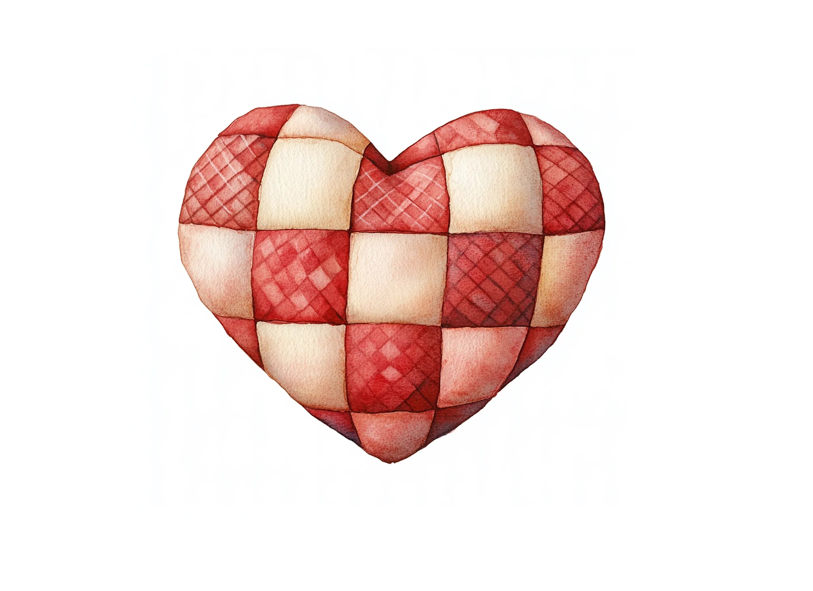 Quilted Hearts Clipart Bundle