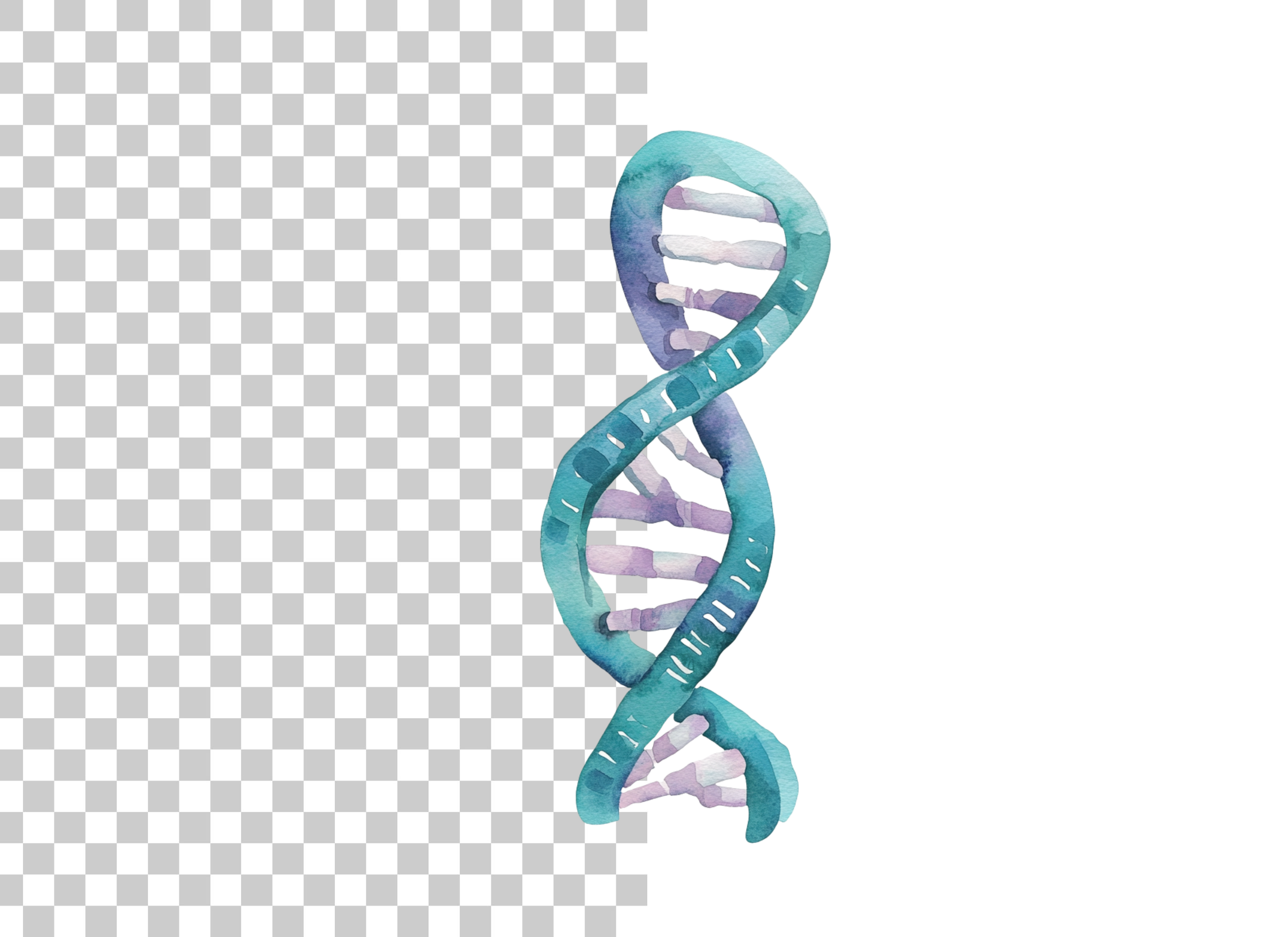 Abstract DNA Helix Clipart Bundle