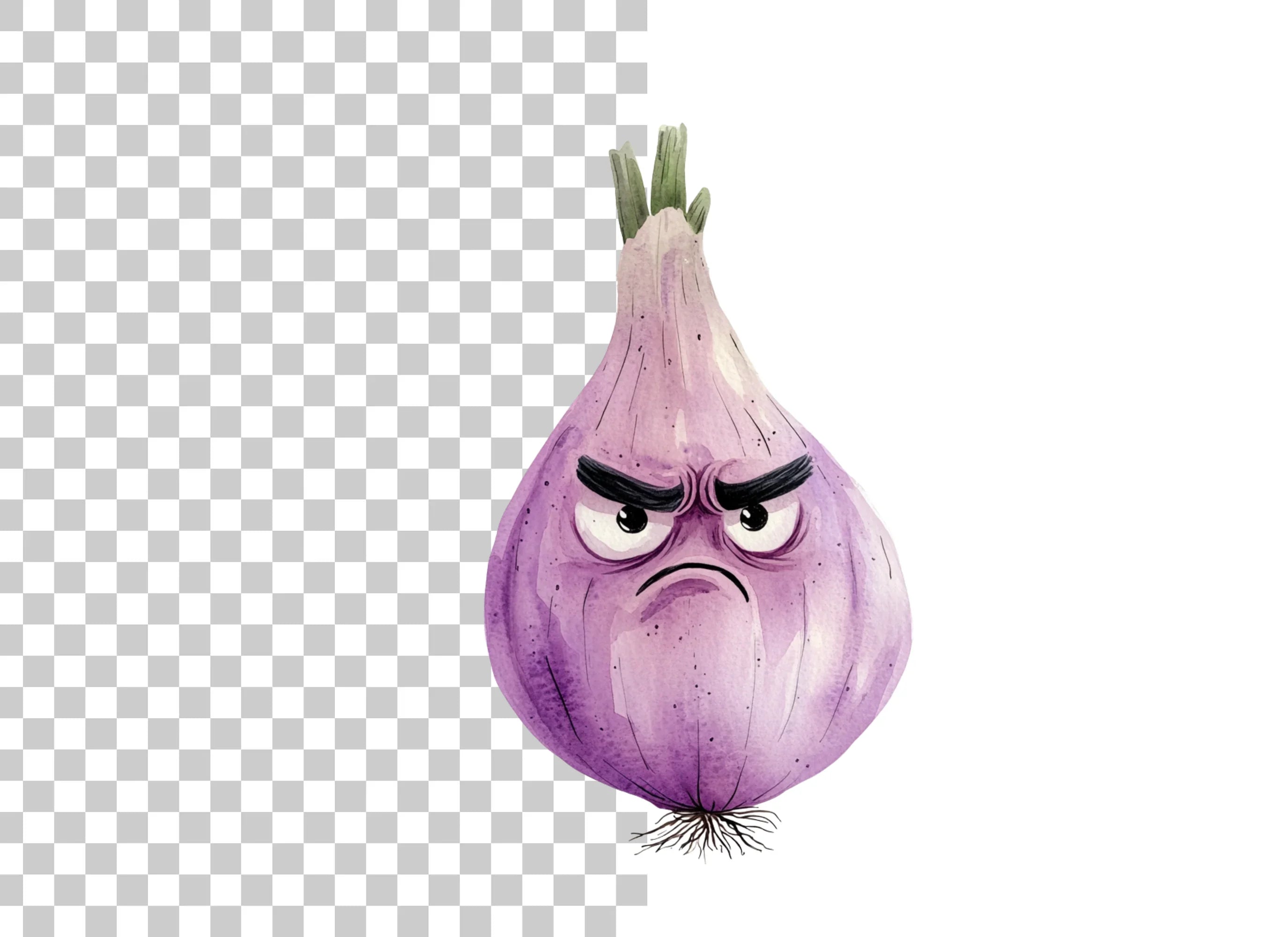 Angry Onion Clipart Bundle