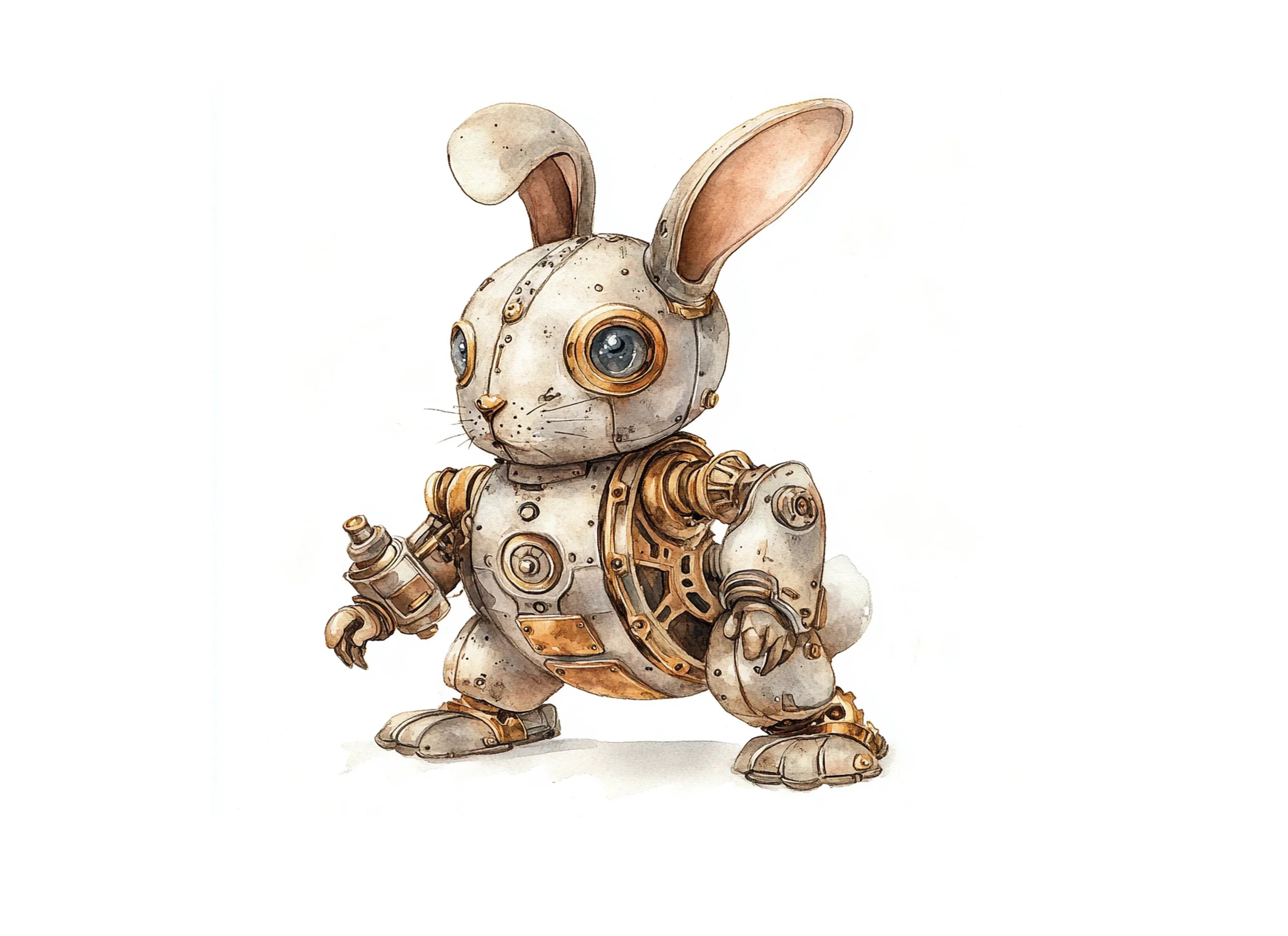 Steampunk Bunny Clipart Bundle