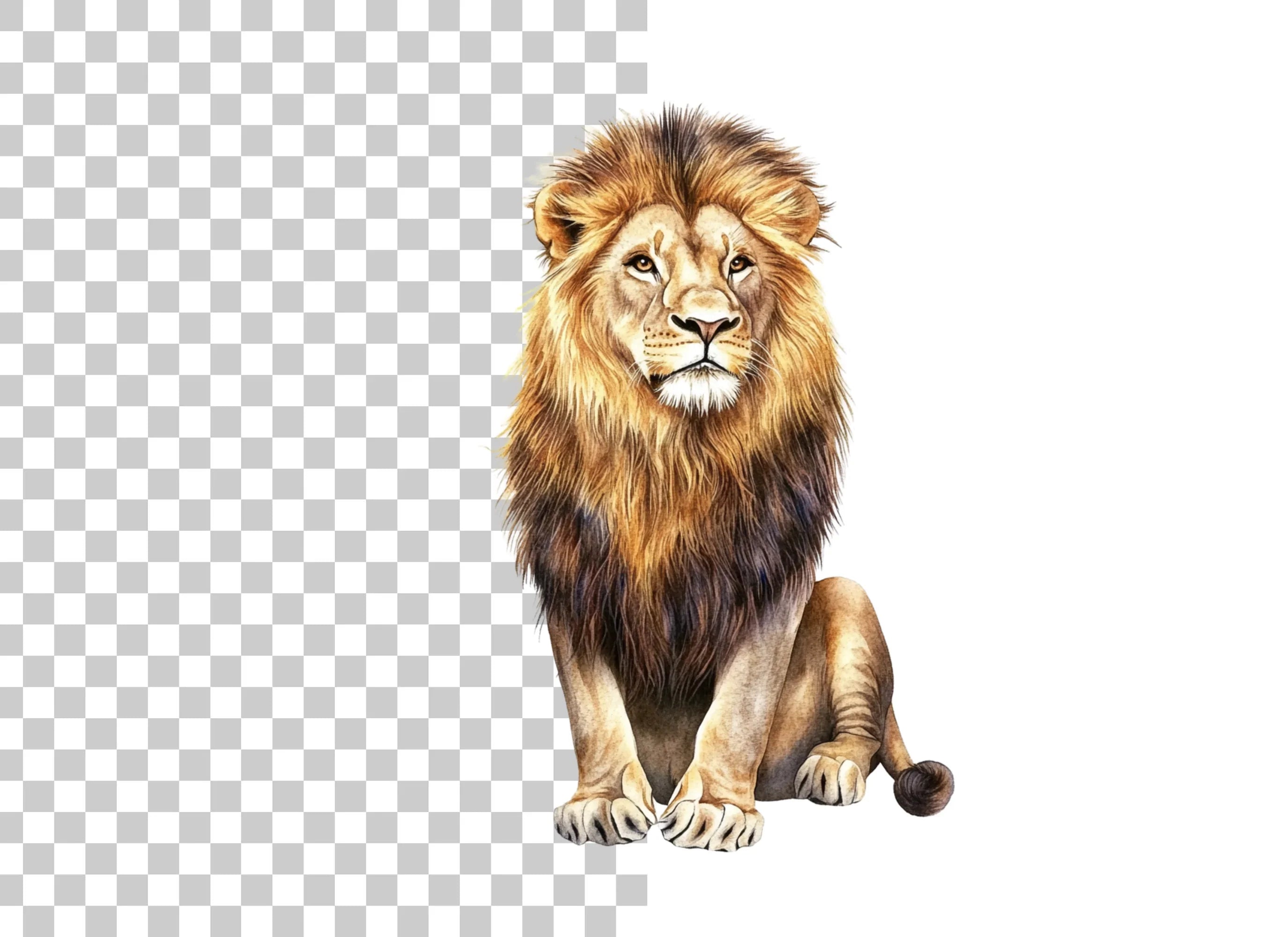 Majestic Lion Clipart Bundle