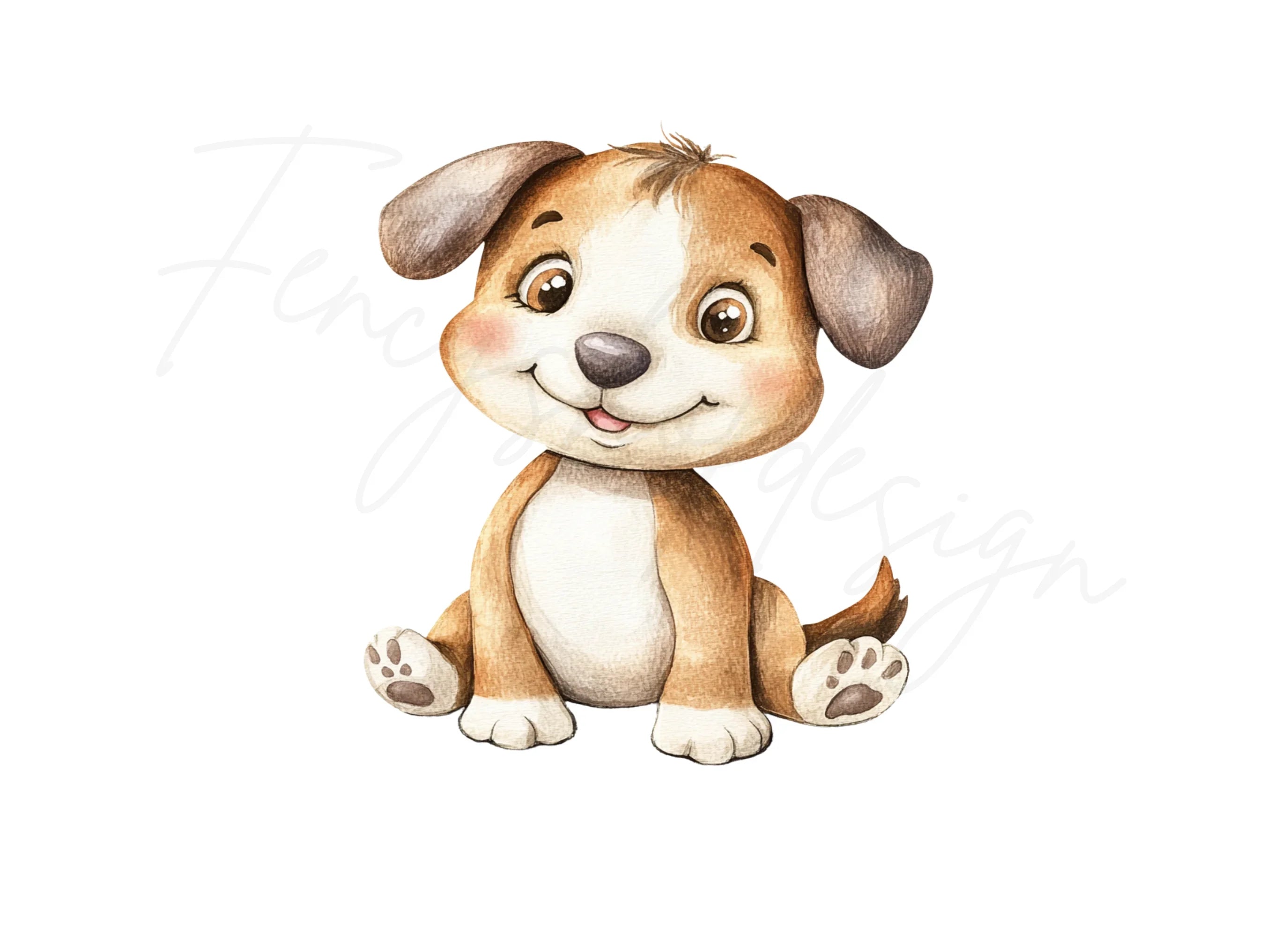 Adorable Puppy Clipart Bundle