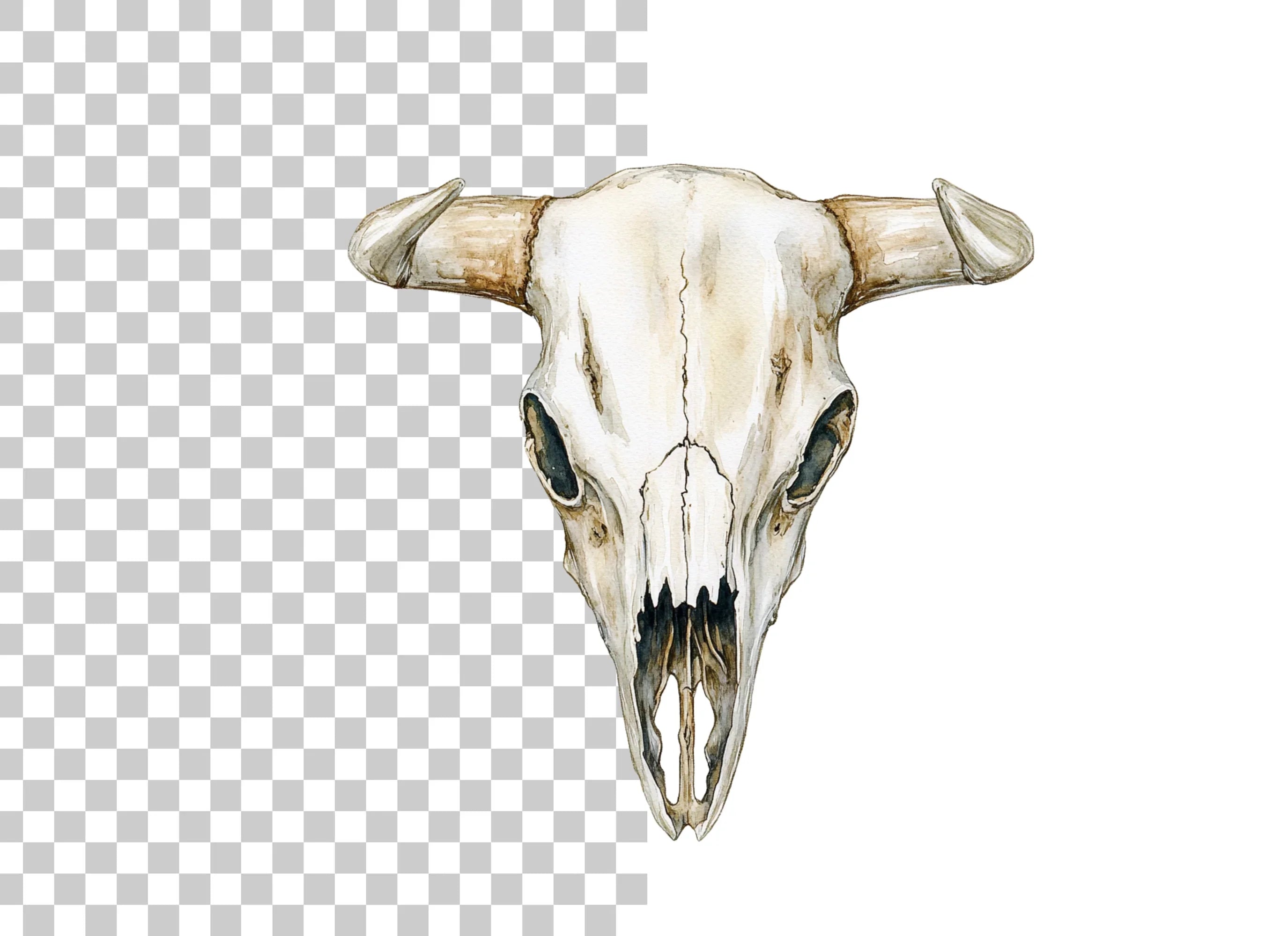 Bull Skull Clipart Bundle