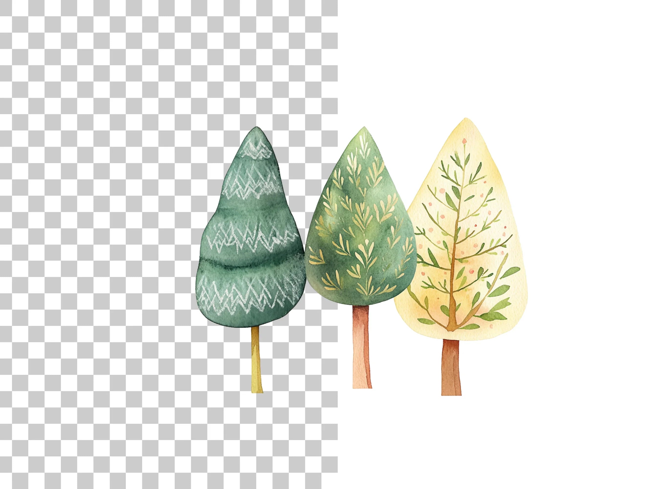 Decorative Tree Clipart Bundle