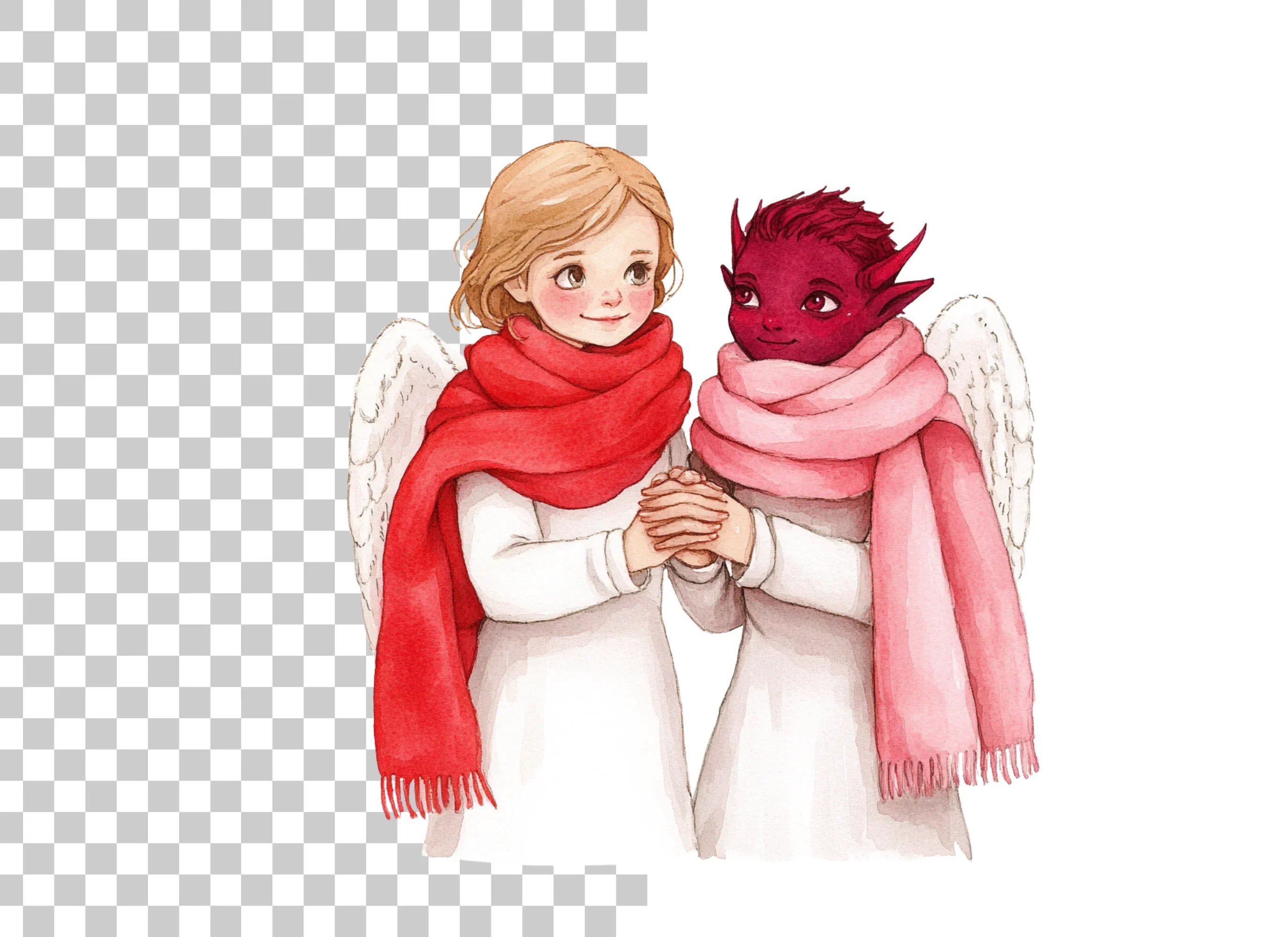 Angels and Devils Clipart Bundle