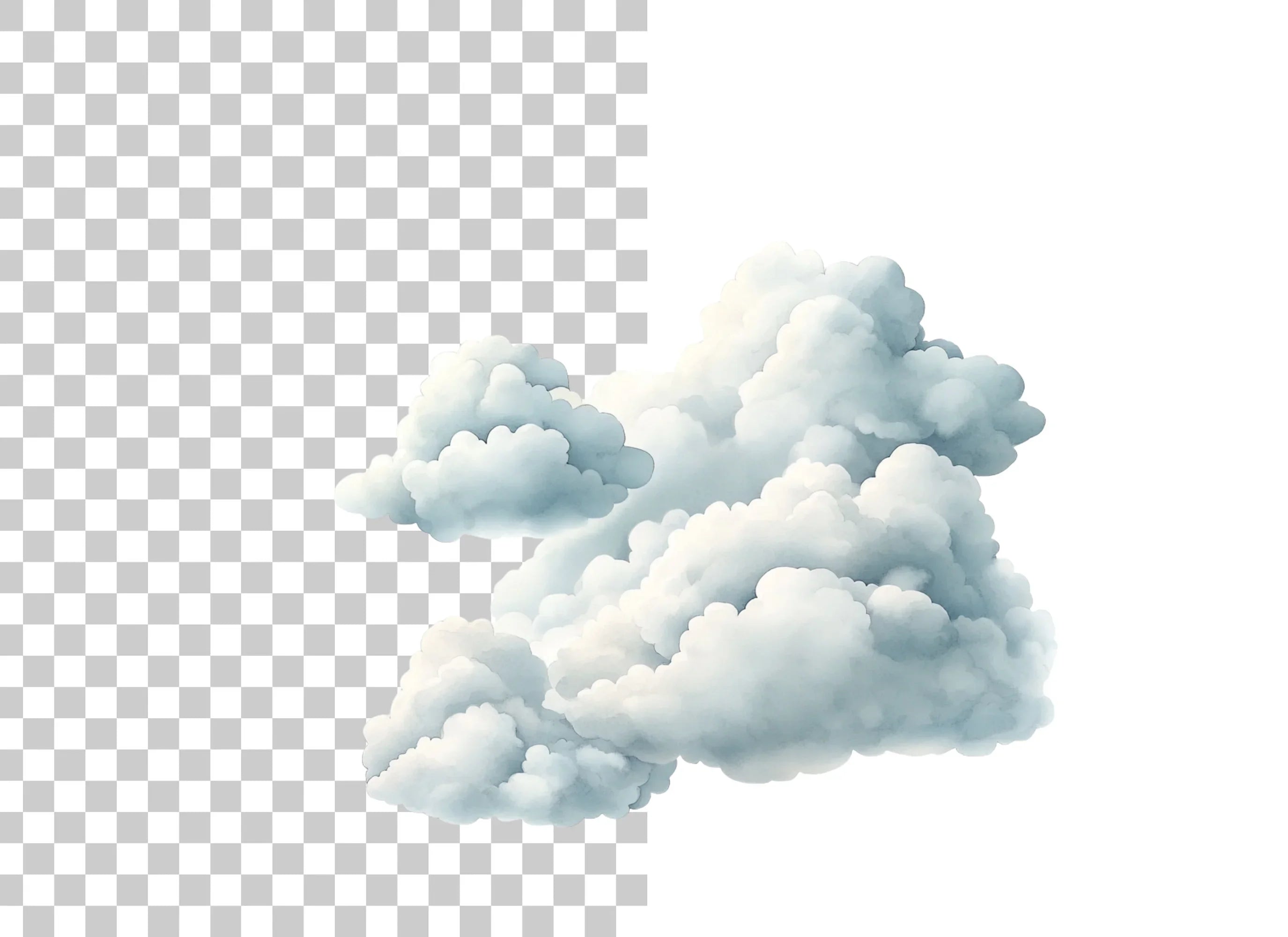 Realistic Smoke and Cloud Clipart Bundle