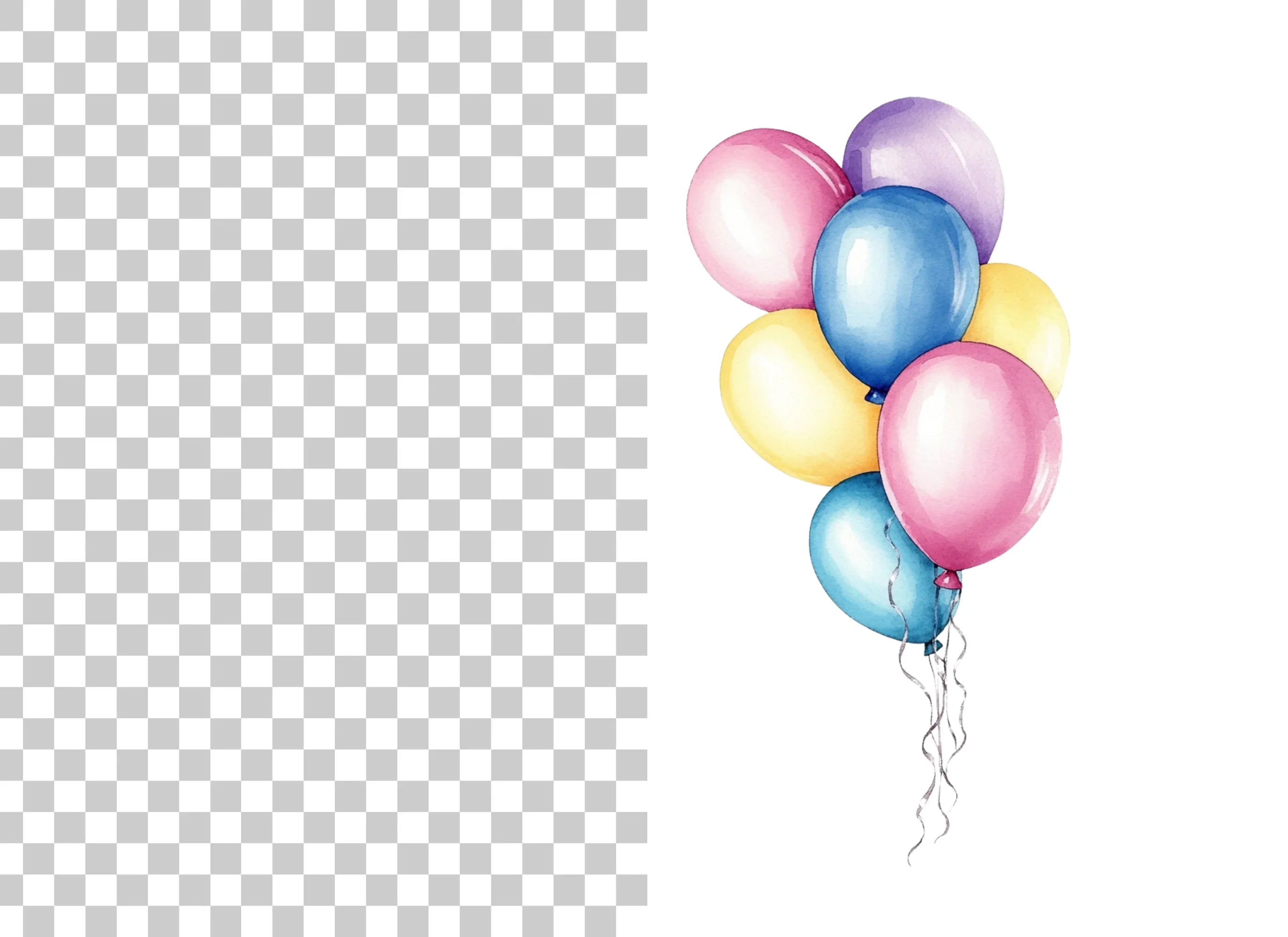 Party Balloons Clipart Bundle