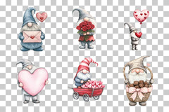Gnome Valentine's Day Clipart Bundle - CraftNest - Digital Crafting and Art