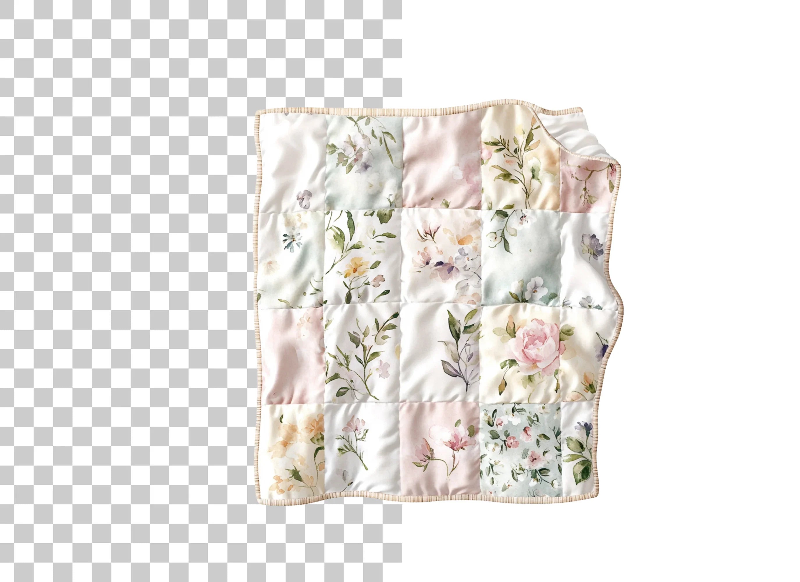 Floral Quilt Clipart Bundle