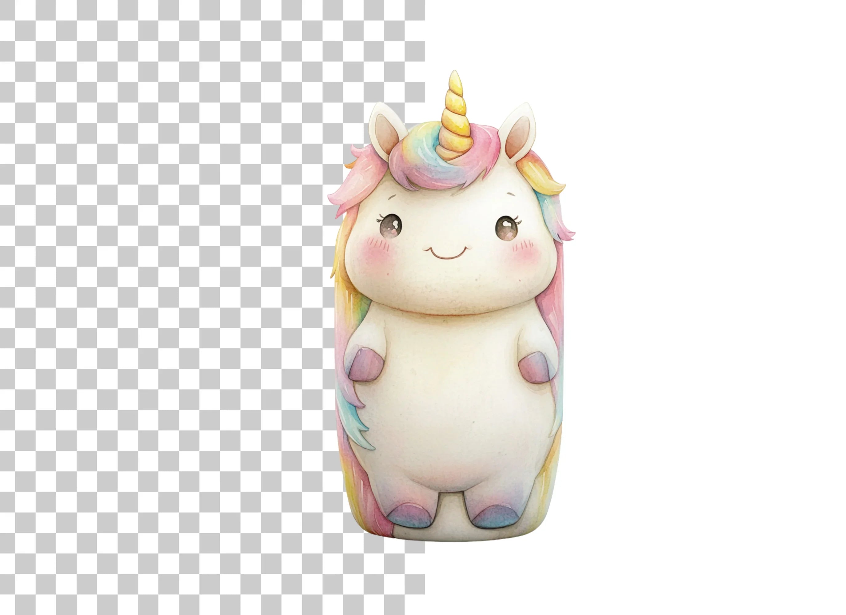 Happy Unicorn Clipart Bundle