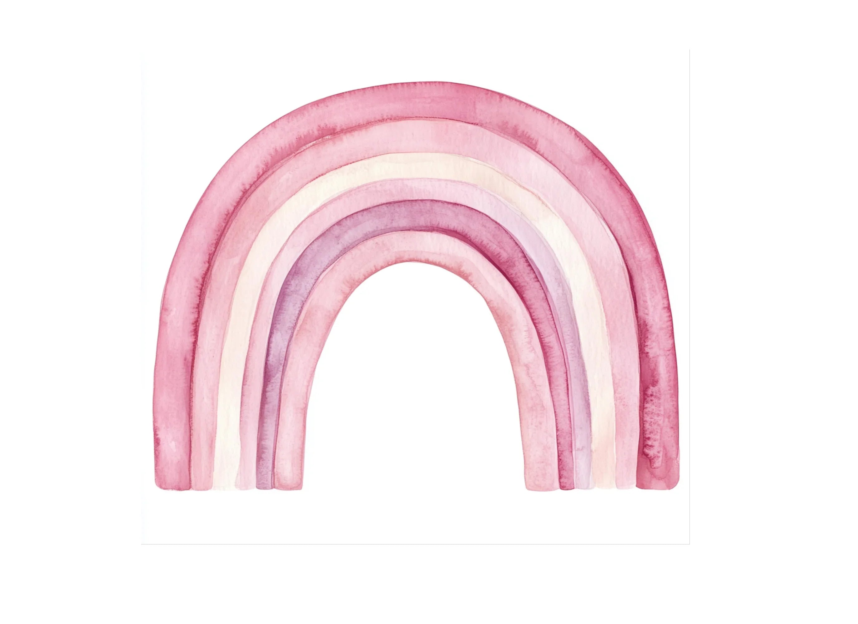 Pink Rainbow Clipart Bundle