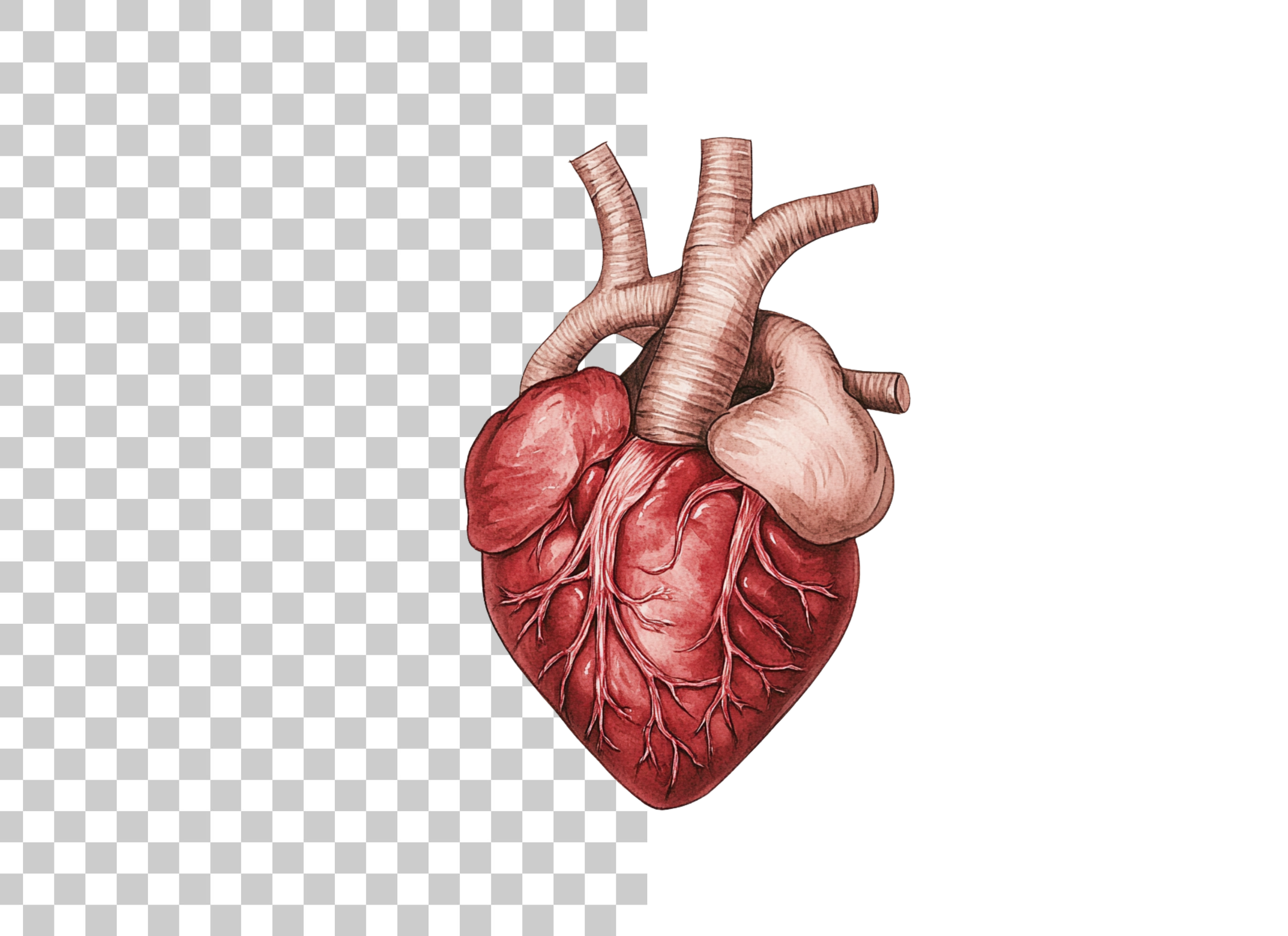 Anatomical Heart Clipart Bundle