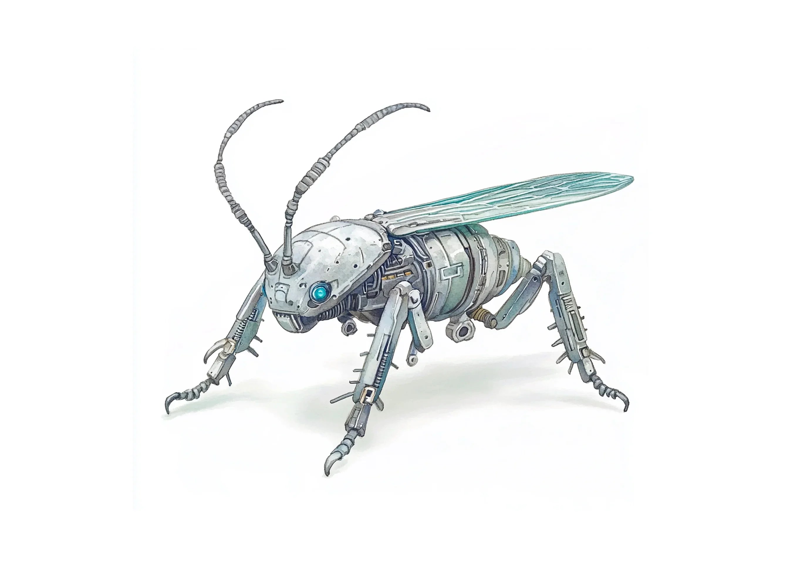 Futuristic Robot Insect Clipart Bundle