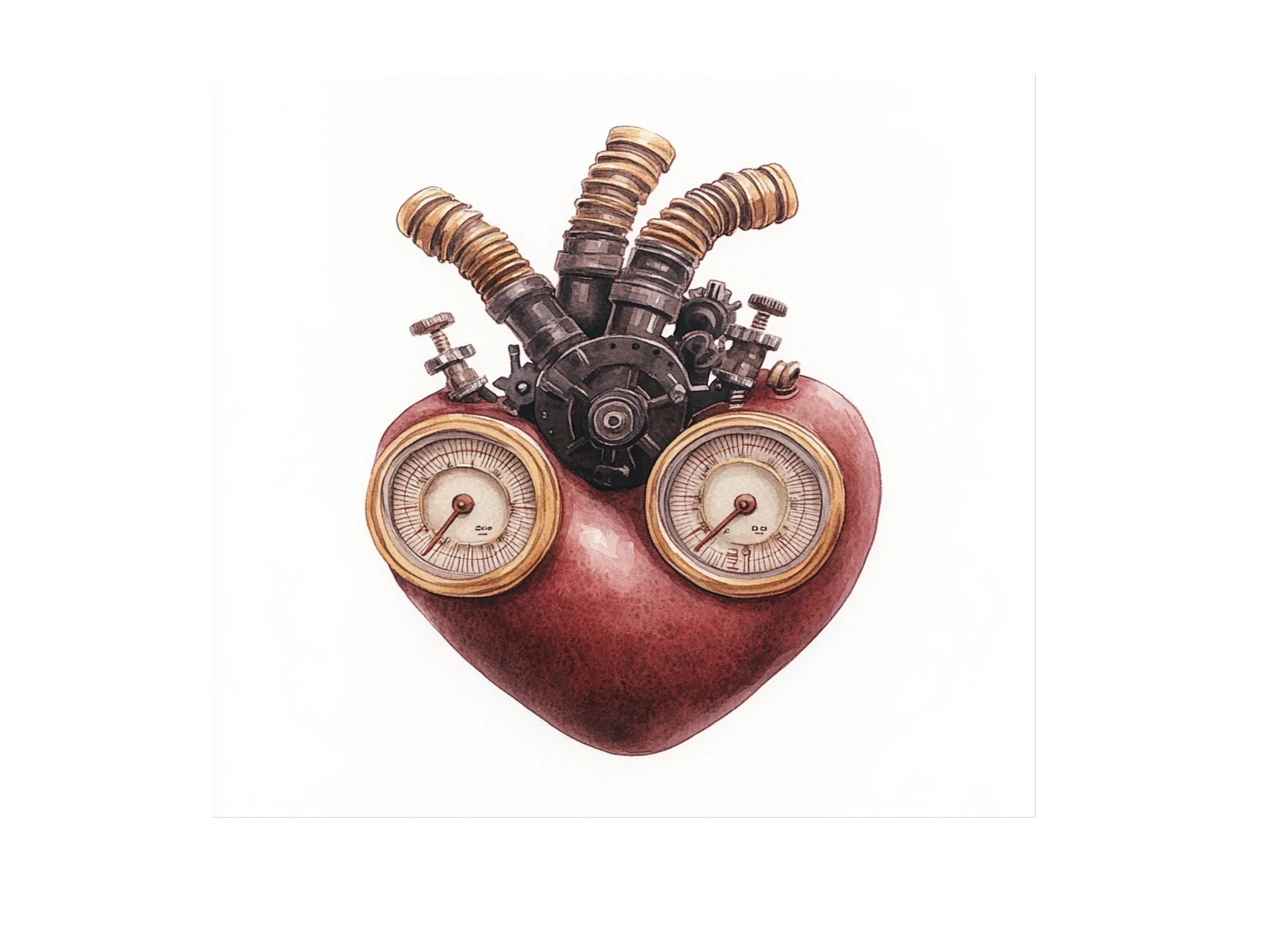 Steampunk Heart Clipart Bundle