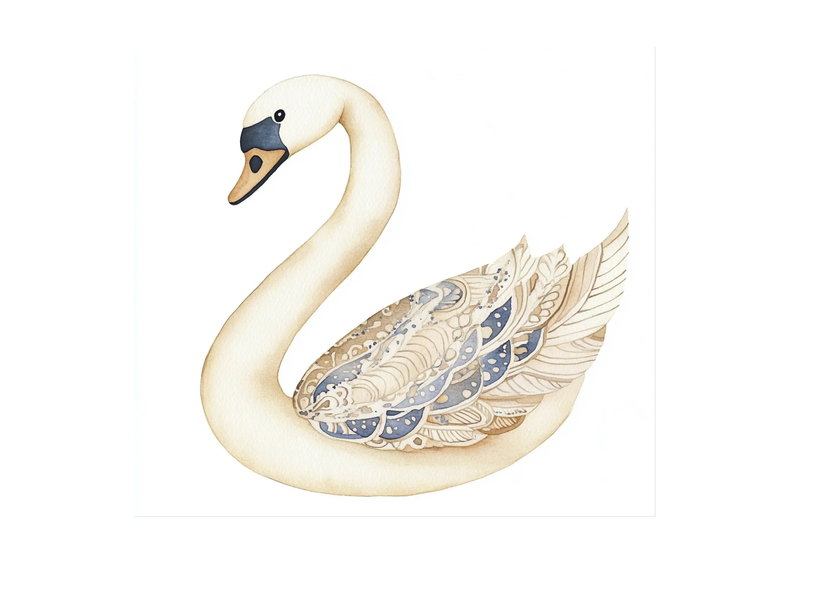 Elegant Swan Clipart Bundle