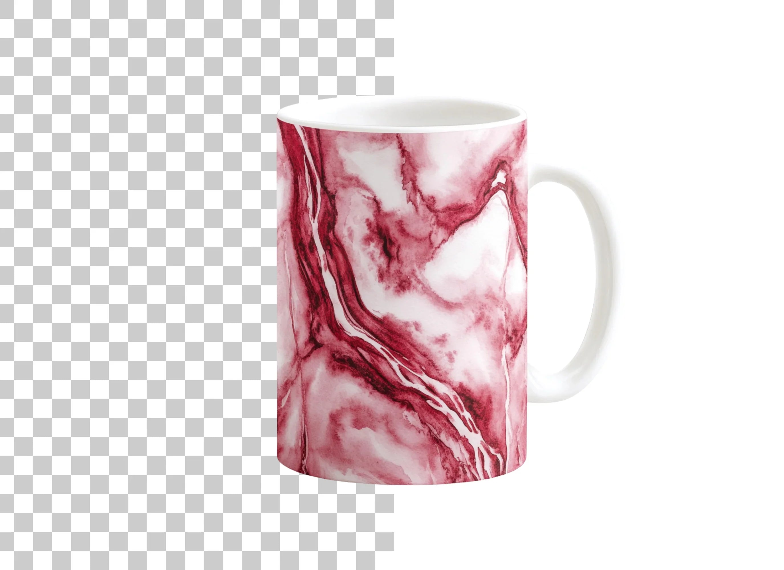 Red Marble Pattern Clipart Bundle