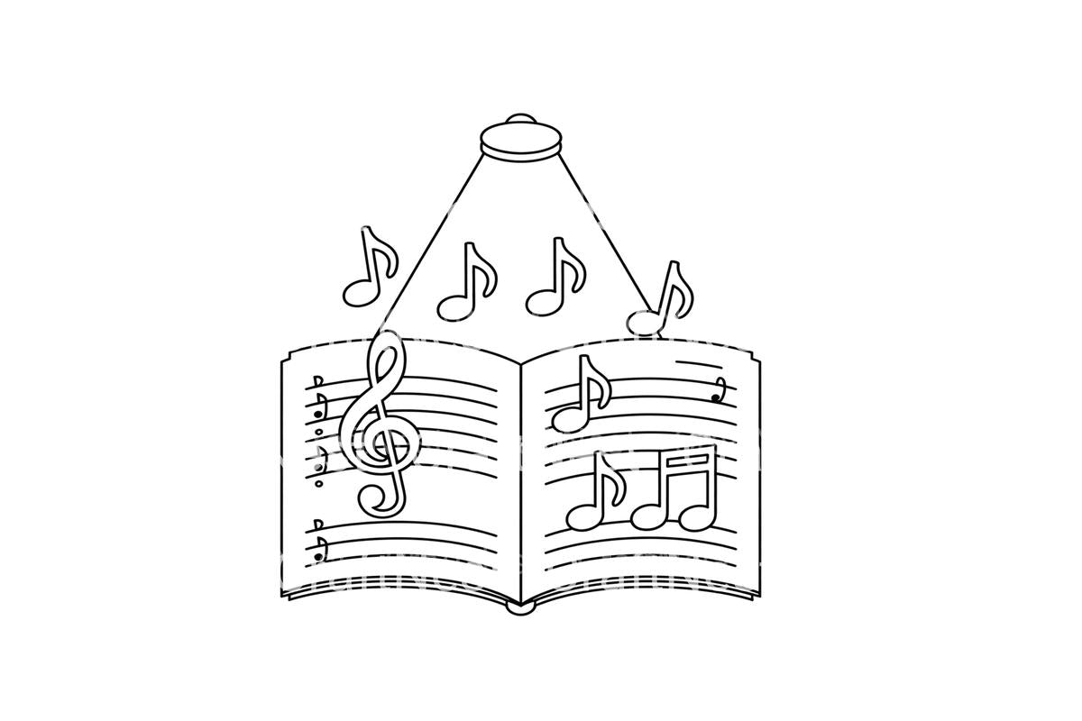 Festive Christmas Music Coloring Books