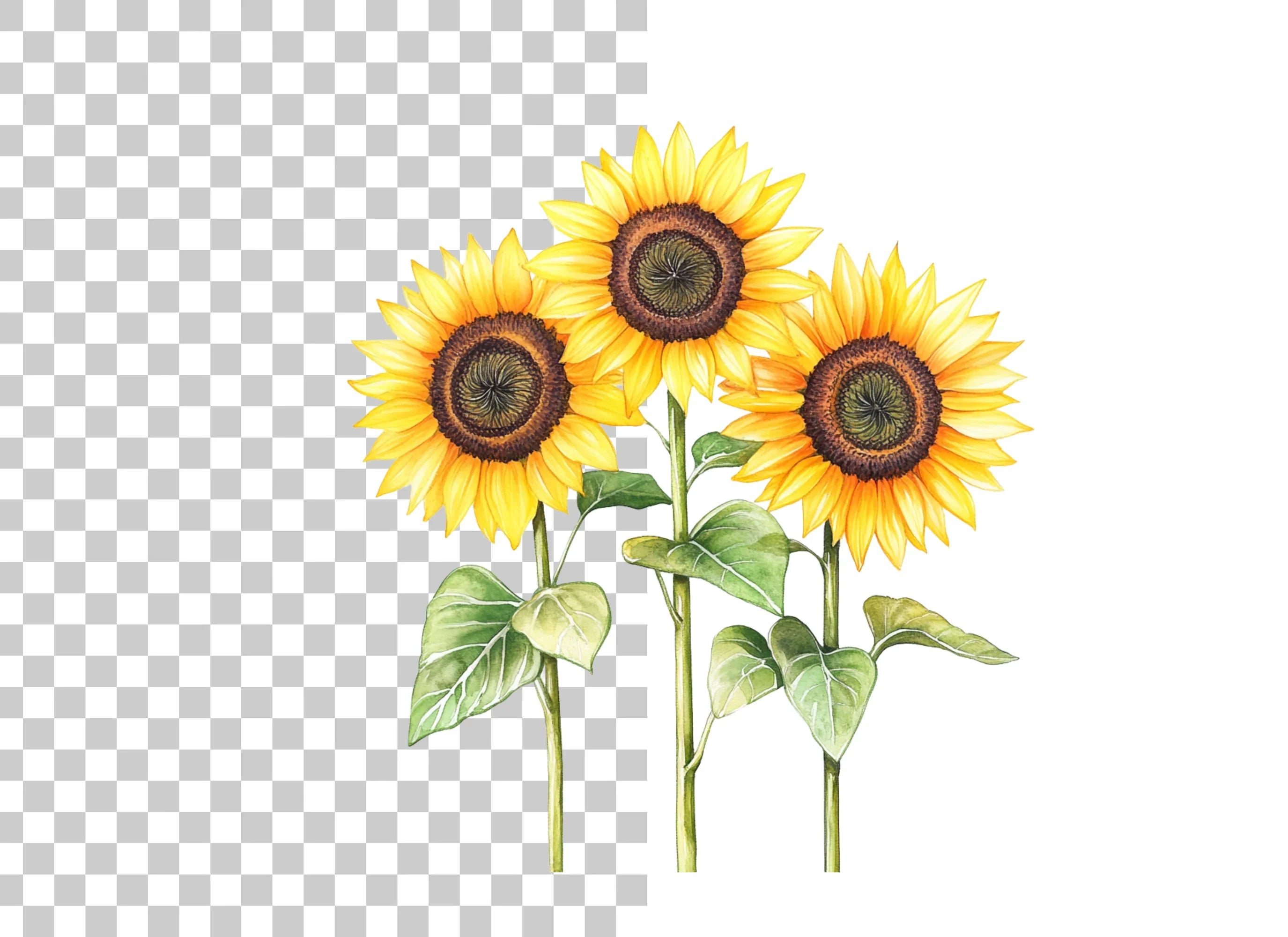 Sunflower Clipart Bundle