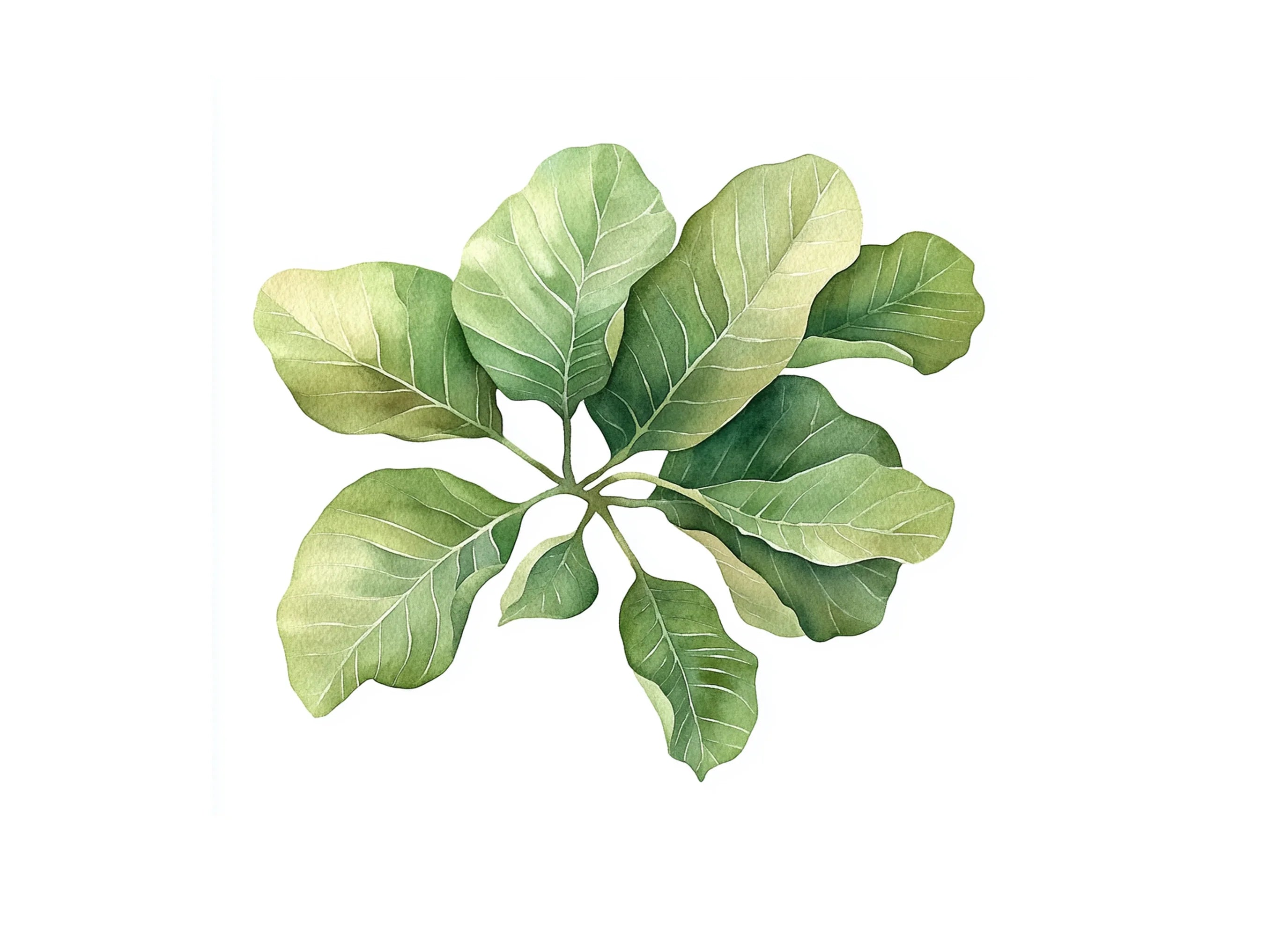 Fiddle Leaf Fig Clipart Bundle