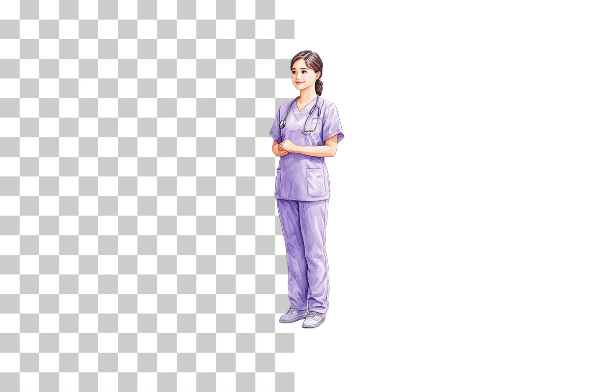 Cute Nurse Cartoon Character Clipart Bundle - CraftNest - Digital Crafting and Art