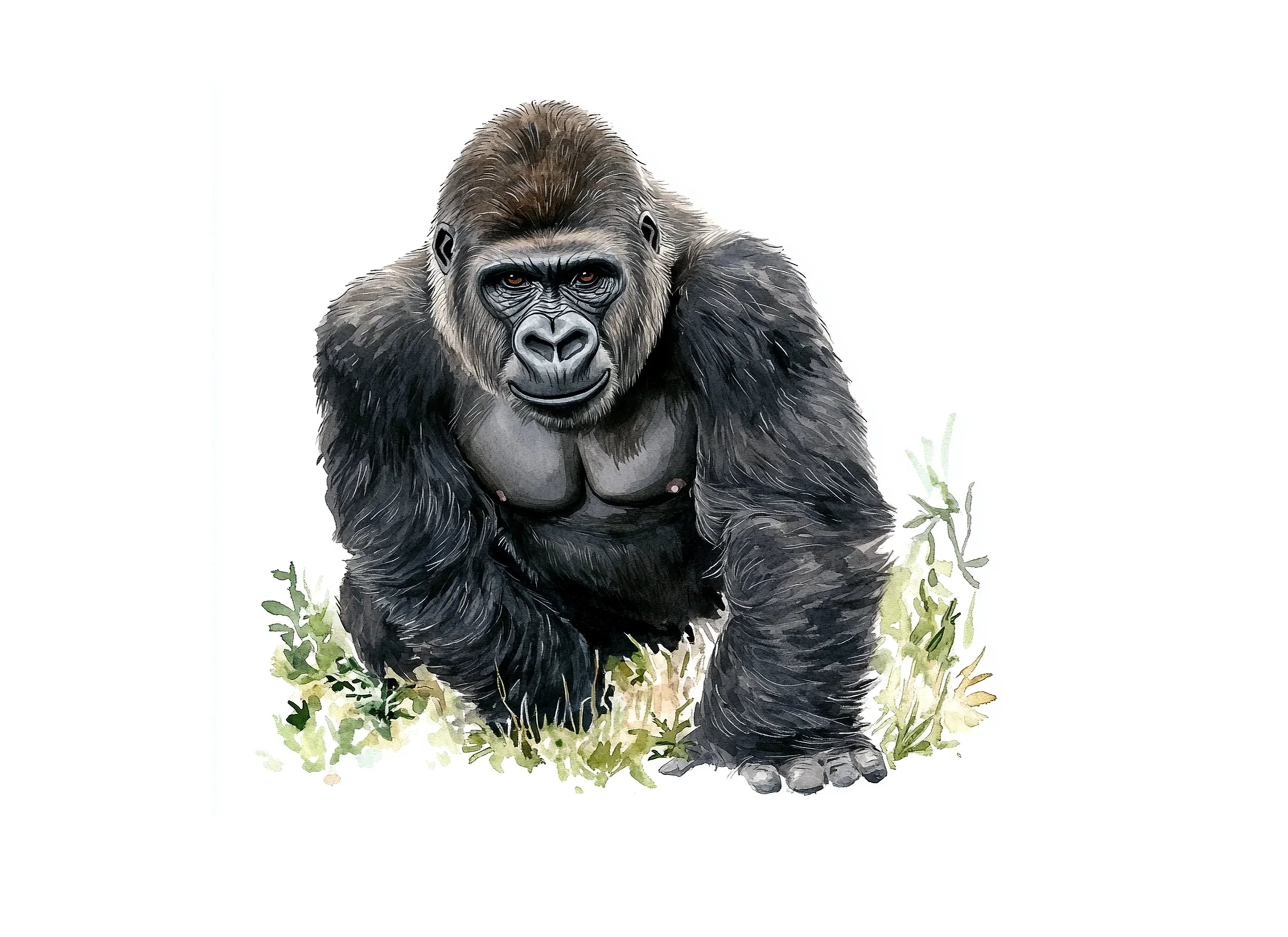 Majestic Gorilla Clipart Bundle